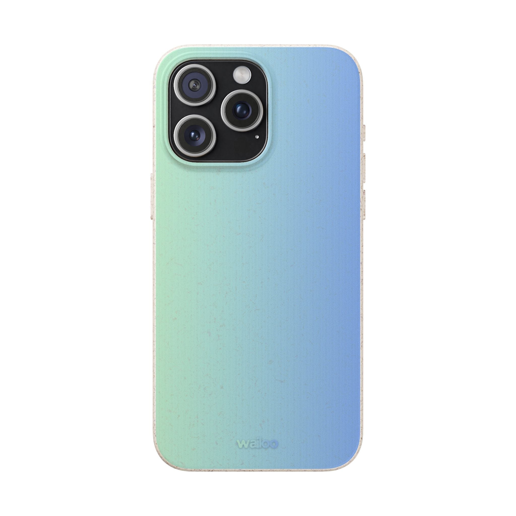 bOmbre Turquoise blue gradient - Plastic free phone case for iPhone