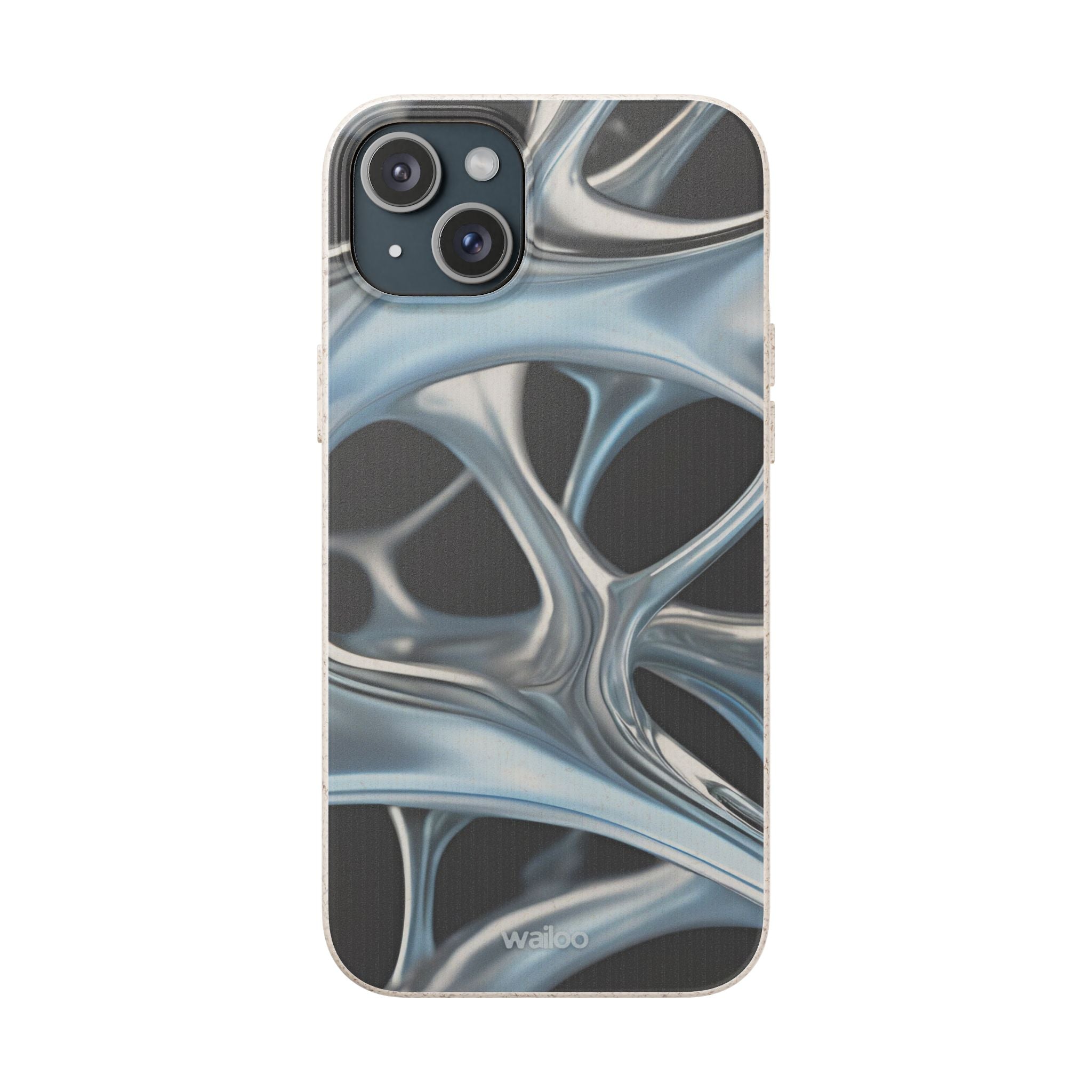 3D Metal matrix - Plastic free  phone case for iPhone