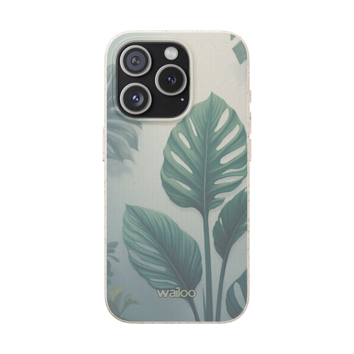 Floral Monstera - Biodegradable phone case for iPhone - Plastic free