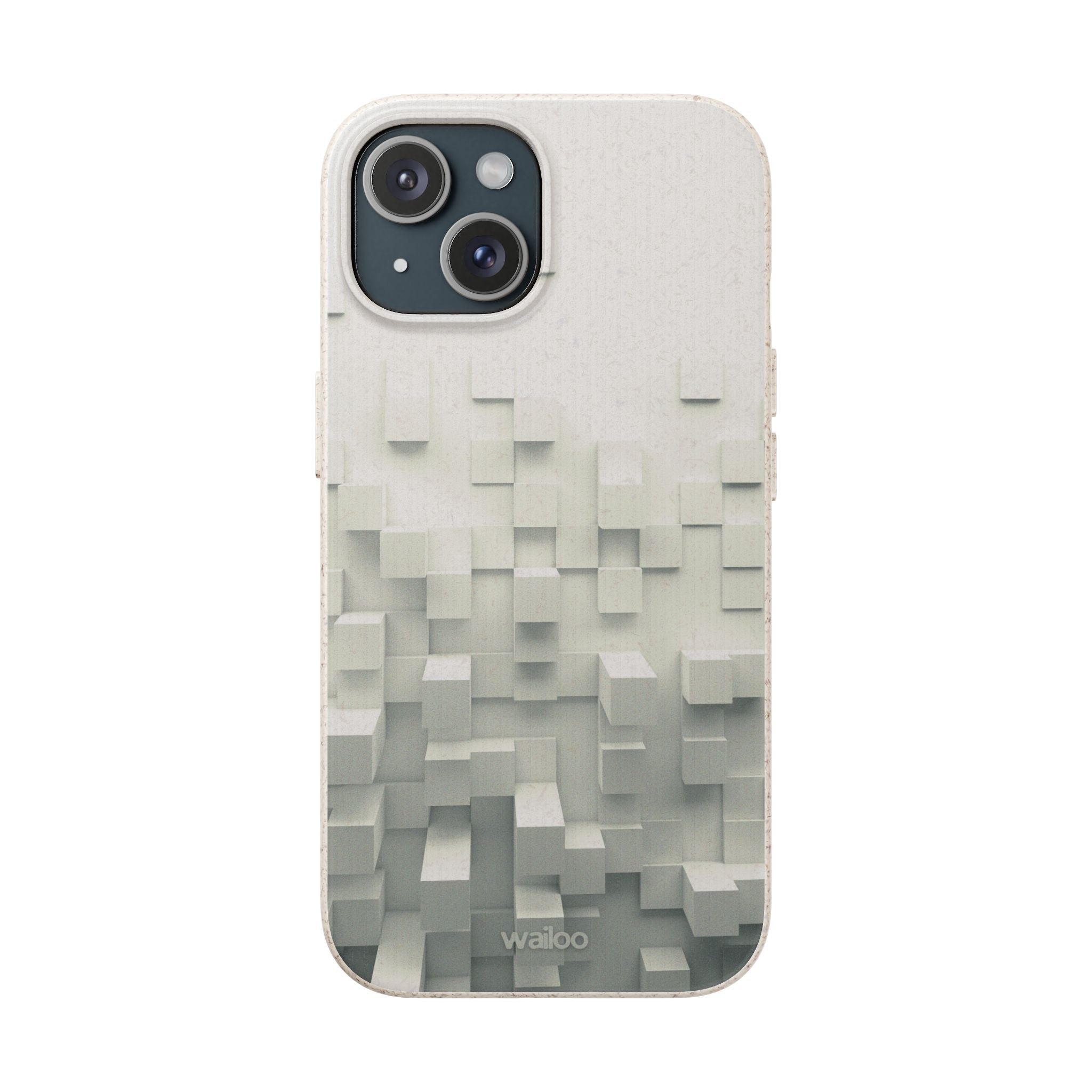 3D White tiles - Plastic free phone case for iPhone