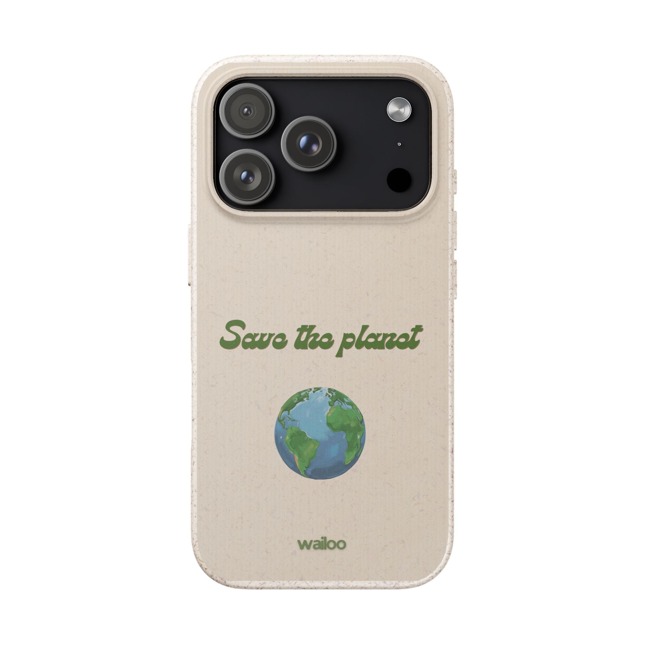 Earth - Save the planet - Plastic free phone case for iPhone