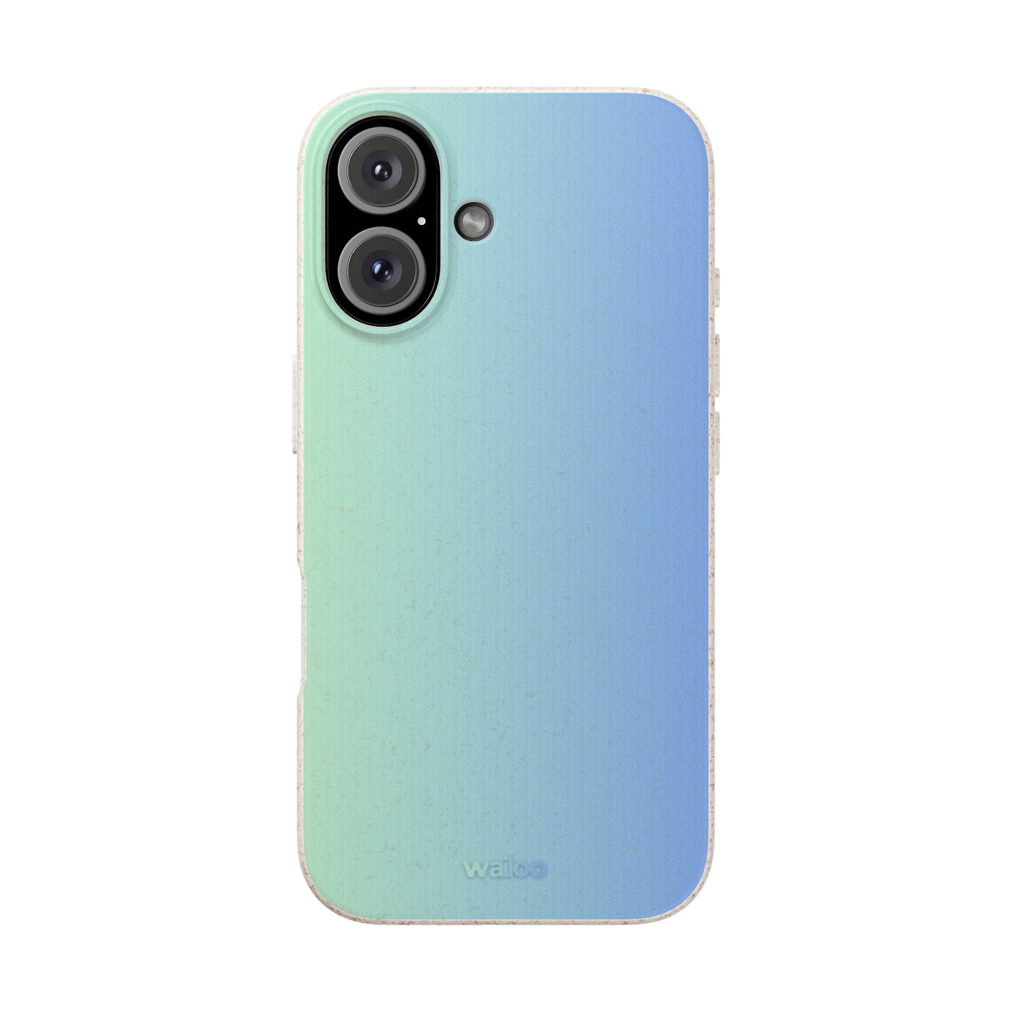 bOmbre Turquoise blue gradient - Plastic free phone case for iPhone