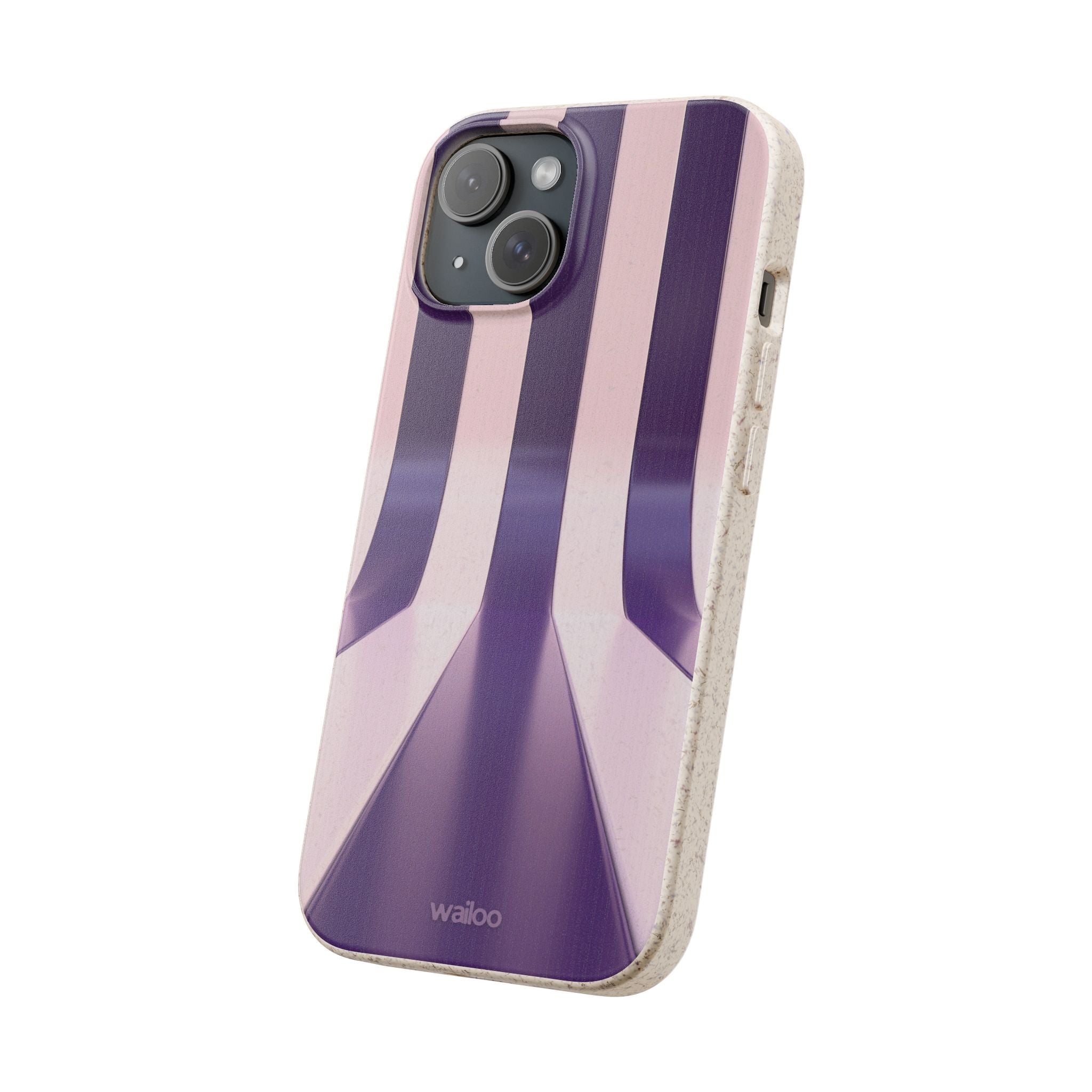 3D Purple stripes - Plastic free phone case for iPhone