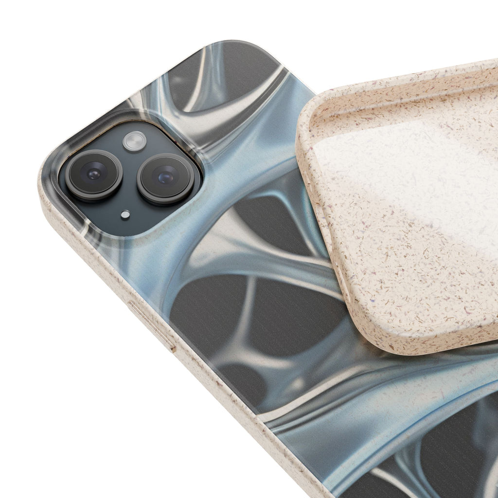 3D Metal matrix - Plastic free  phone case for iPhone