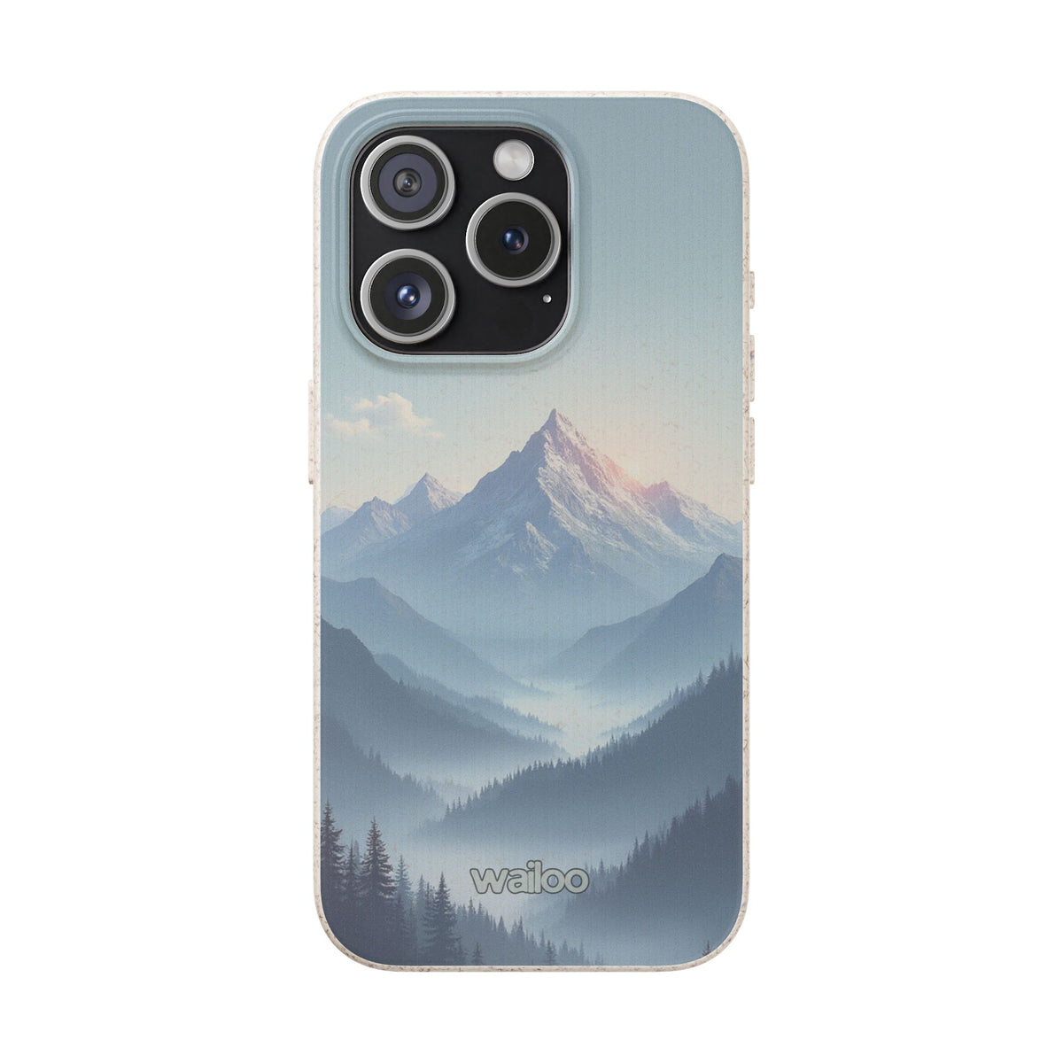 dAI Nature Mountain and valley - Plastic free phone case for iPhone