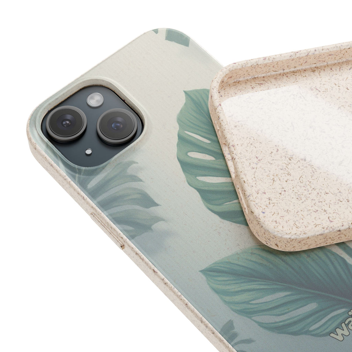 Floral Monstera - Biodegradable phone case for iPhone - Plastic free