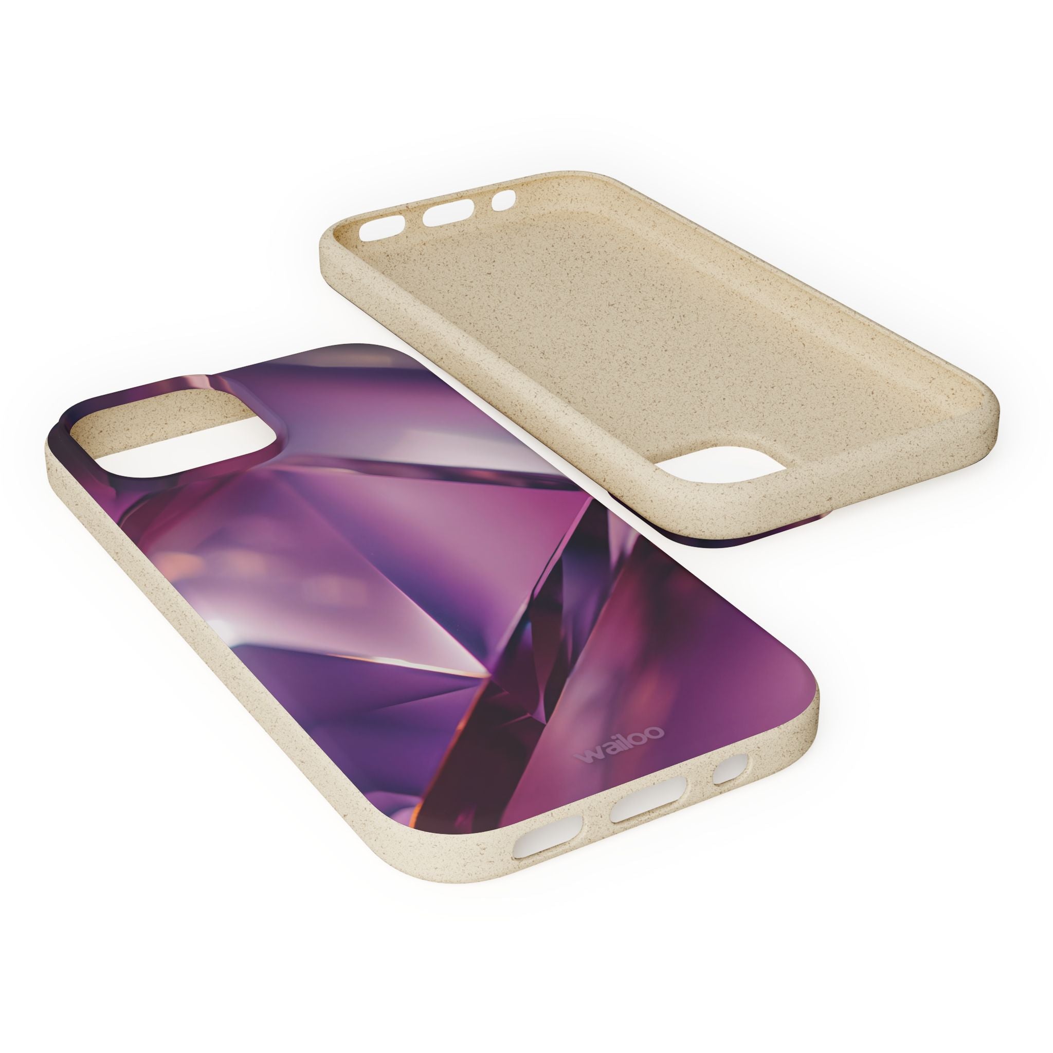 3D Purple - Plastic free phone case for iPhone
