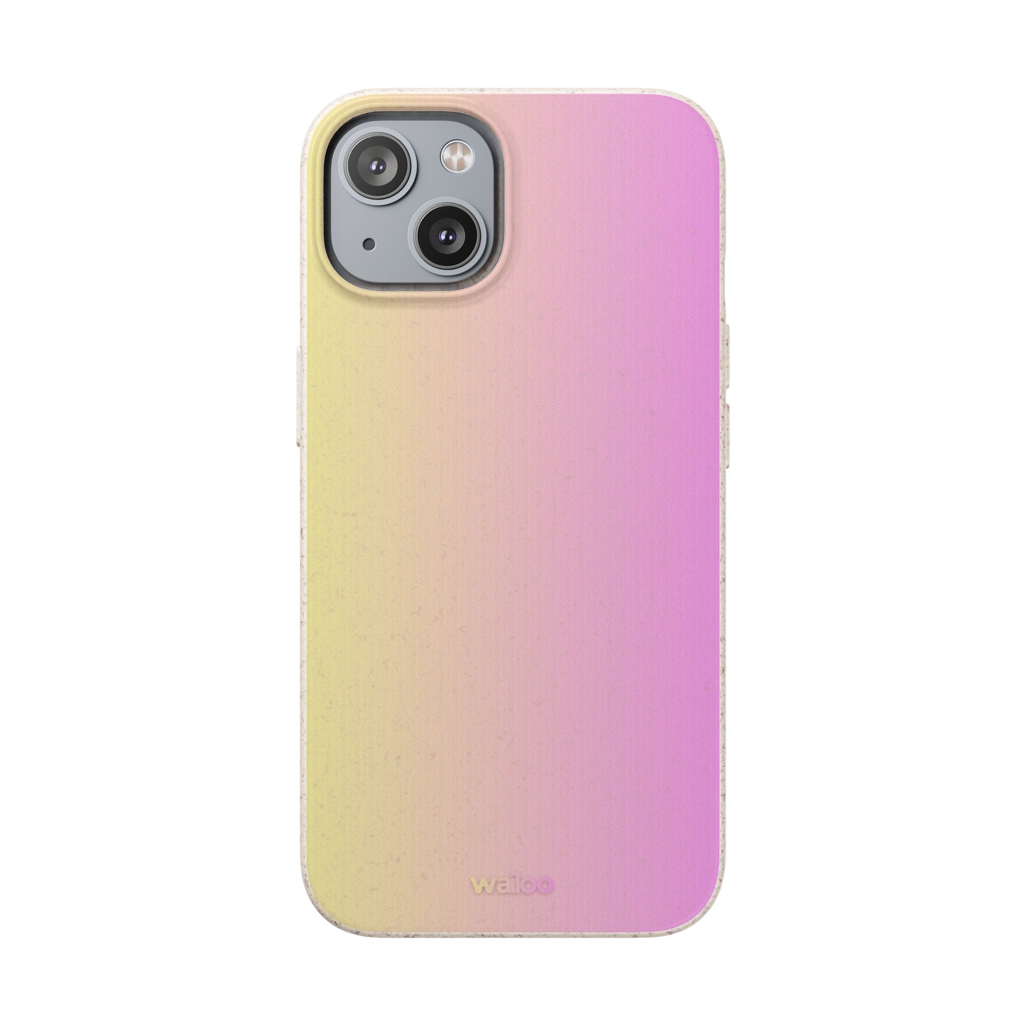 bOmbre Yellow pink gradient - Plastic free phone case for iPhone