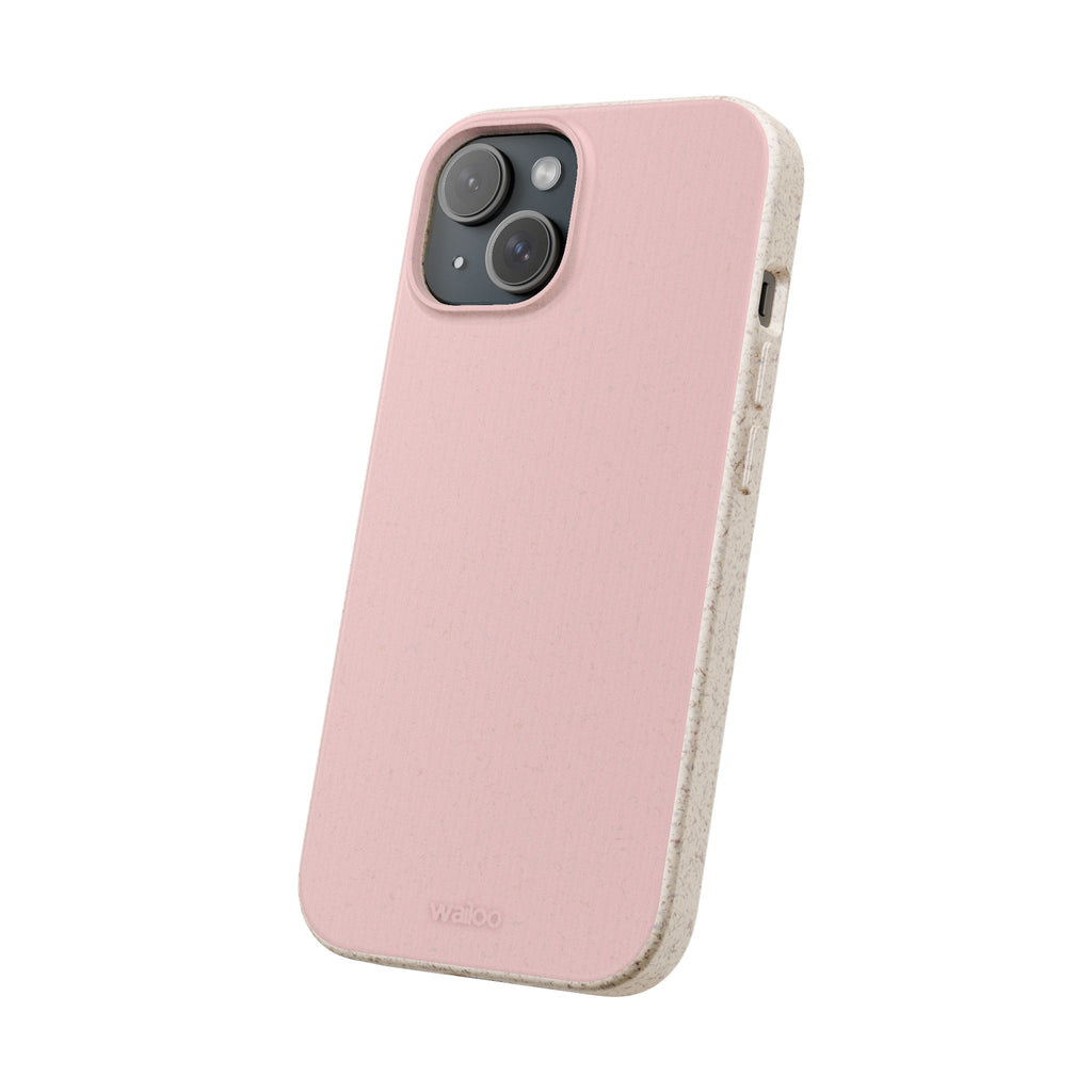 Color Pink dirty light - Plastic free phone case for iPhone