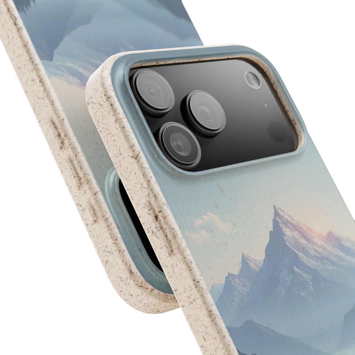 dAI Nature Mountain and valley - Plastic free phone case for iPhone
