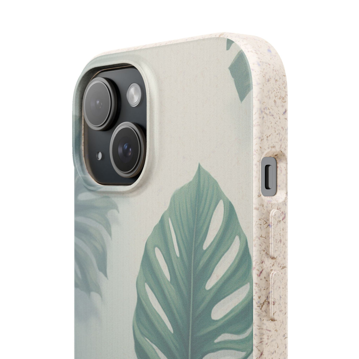 Floral Monstera - Biodegradable phone case for iPhone - Plastic free