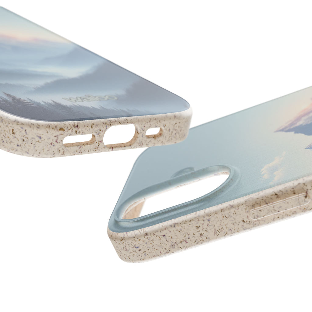 dAI Nature Mountain and valley - Plastic free phone case for iPhone
