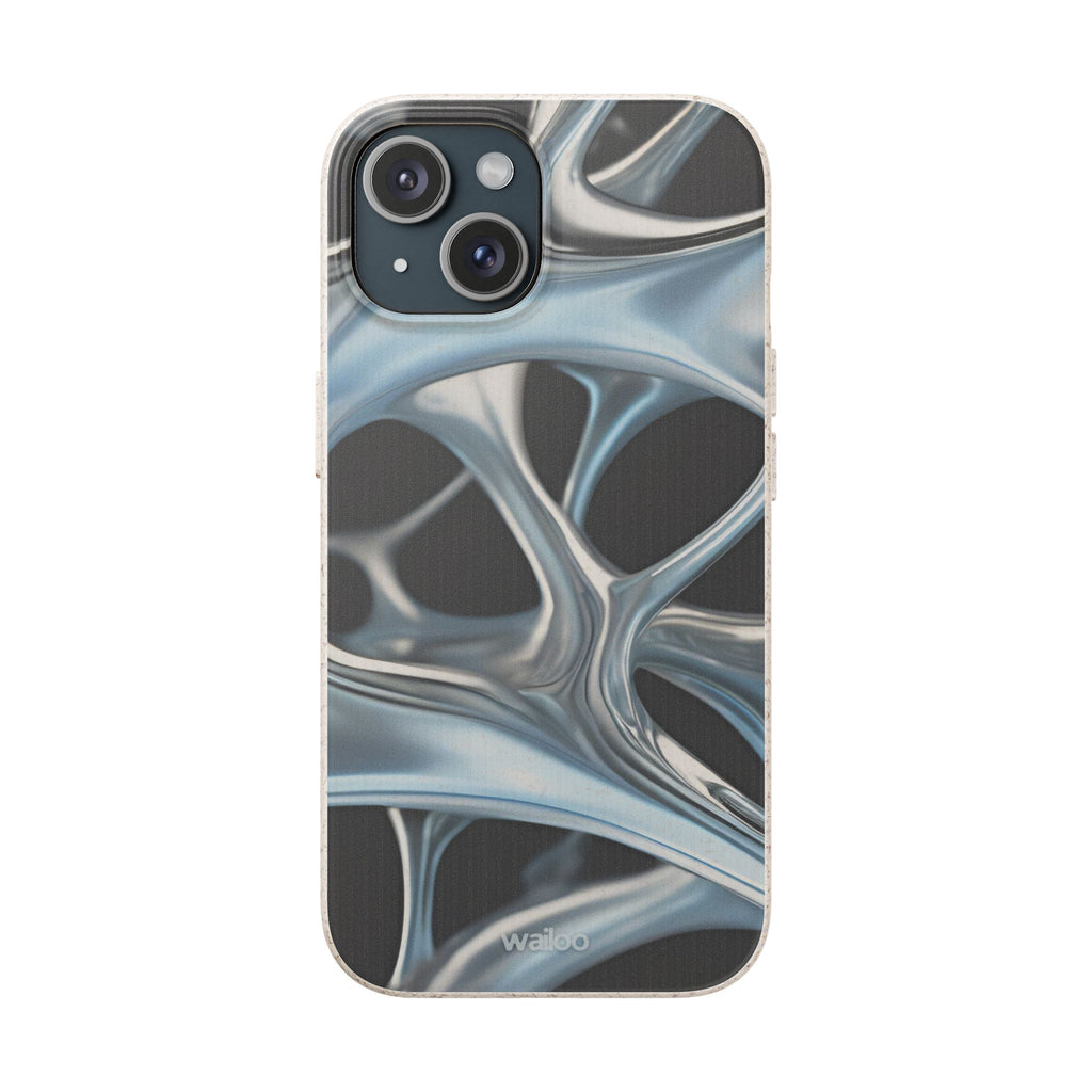 3D Metal matrix - Plastic free  phone case for iPhone