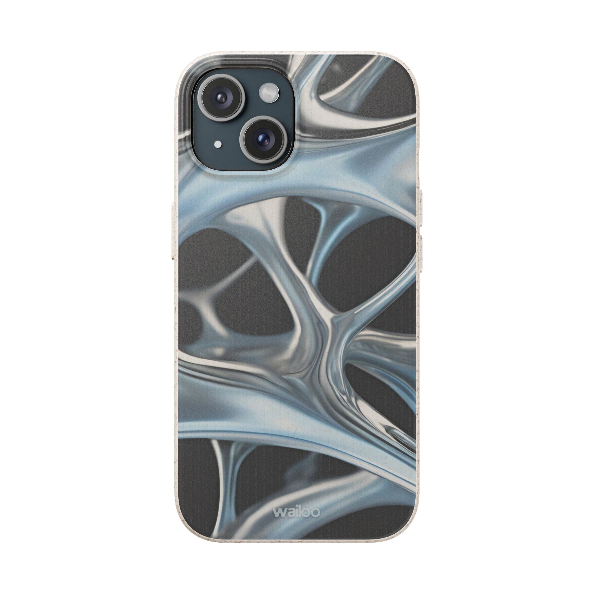 3D Metal matrix - Plastic free  phone case for iPhone