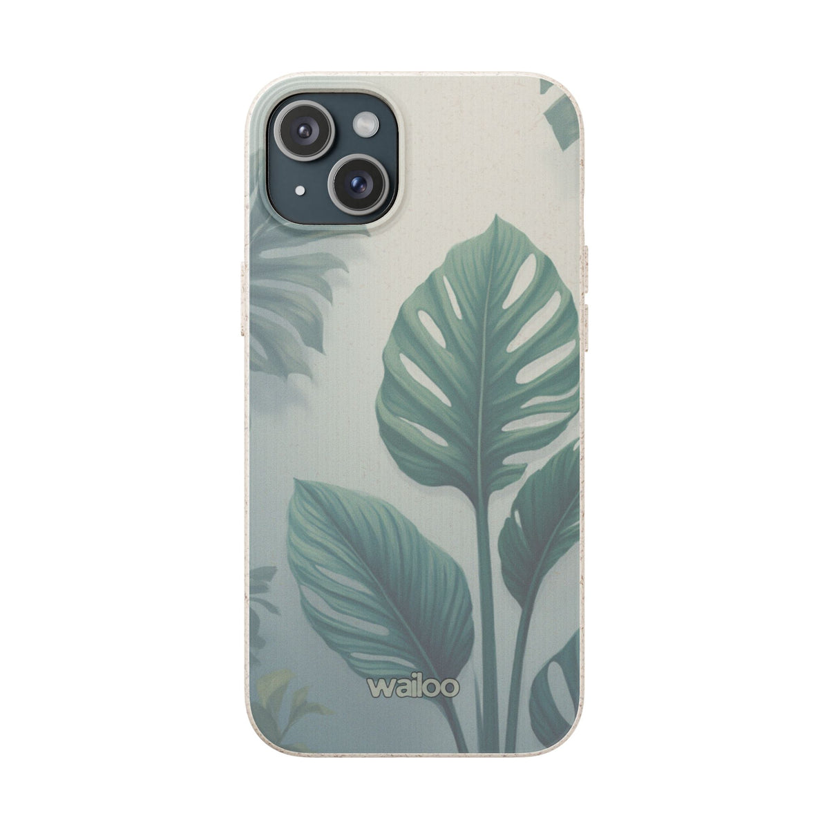 Floral Monstera - Biodegradable phone case for iPhone - Plastic free