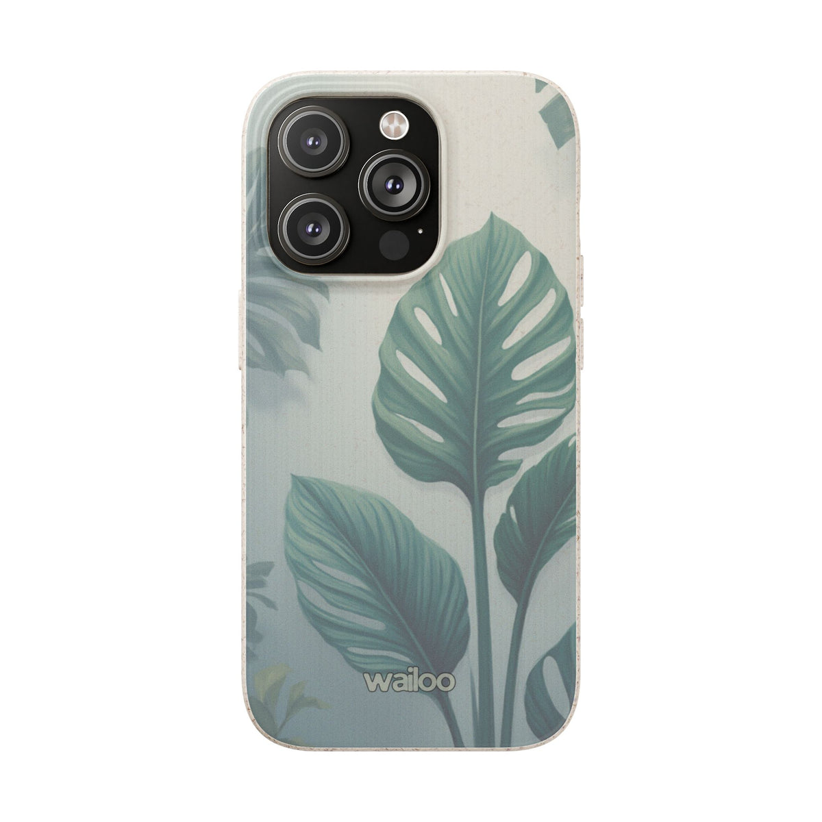Floral Monstera - Biodegradable phone case for iPhone - Plastic free