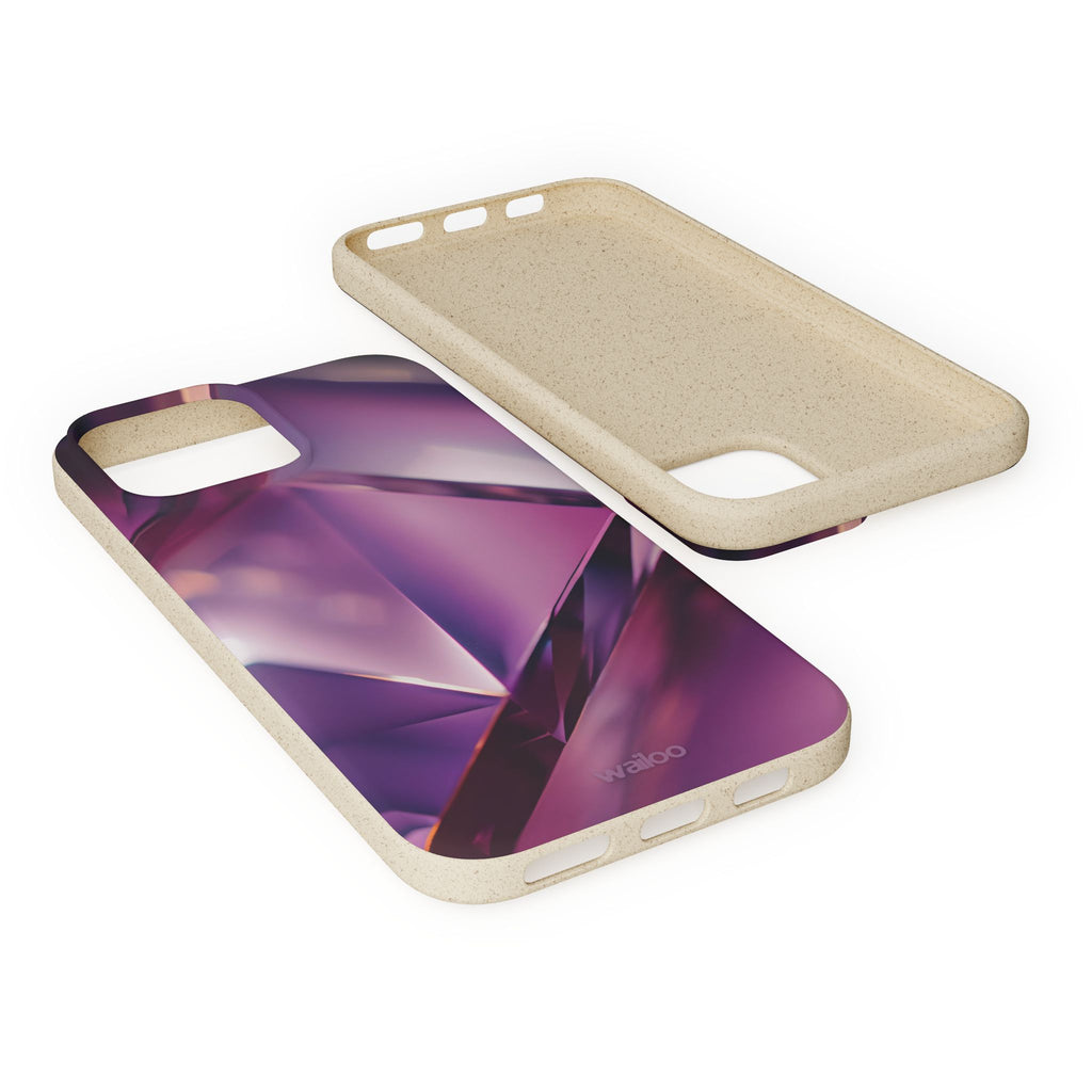 3D Purple - Plastic free phone case for iPhone