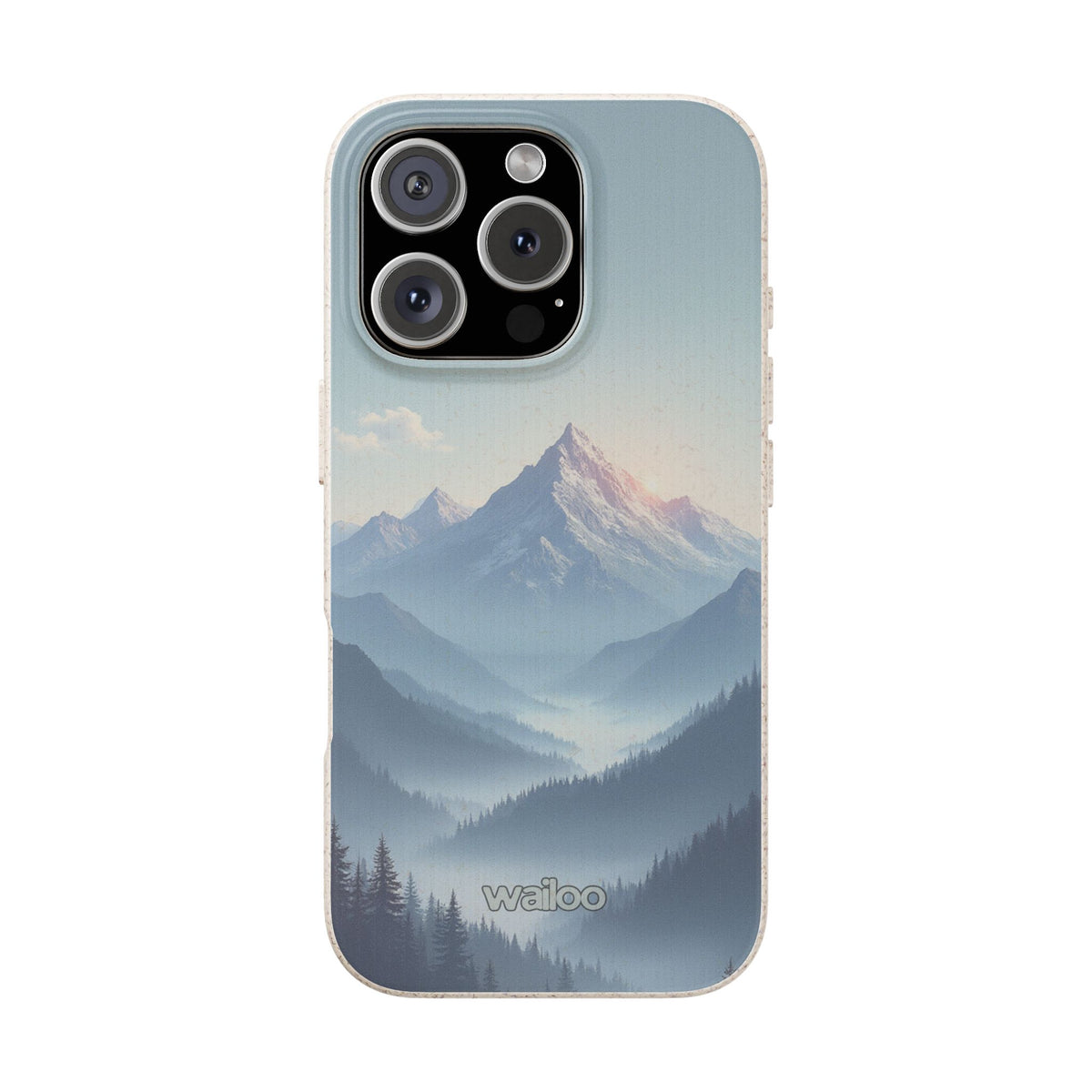 dAI Nature Mountain and valley - Plastic free phone case for iPhone