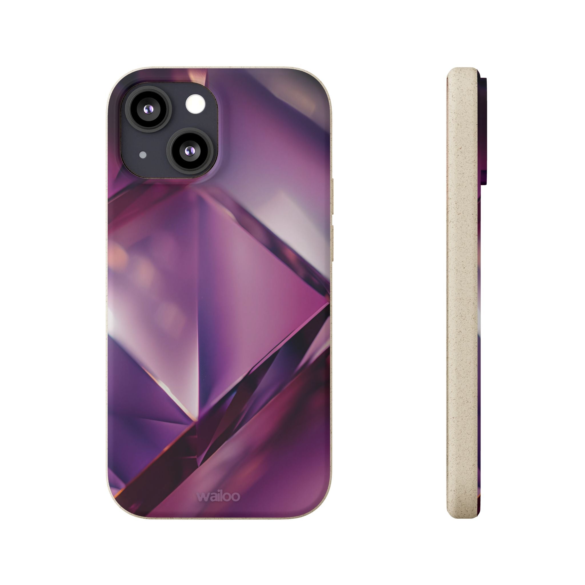 3D Purple - Plastic free phone case for iPhone