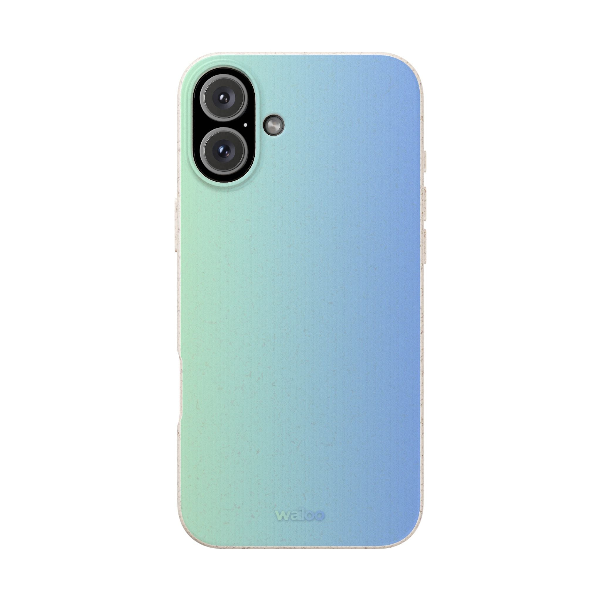 bOmbre Turquoise blue gradient - Plastic free phone case for iPhone