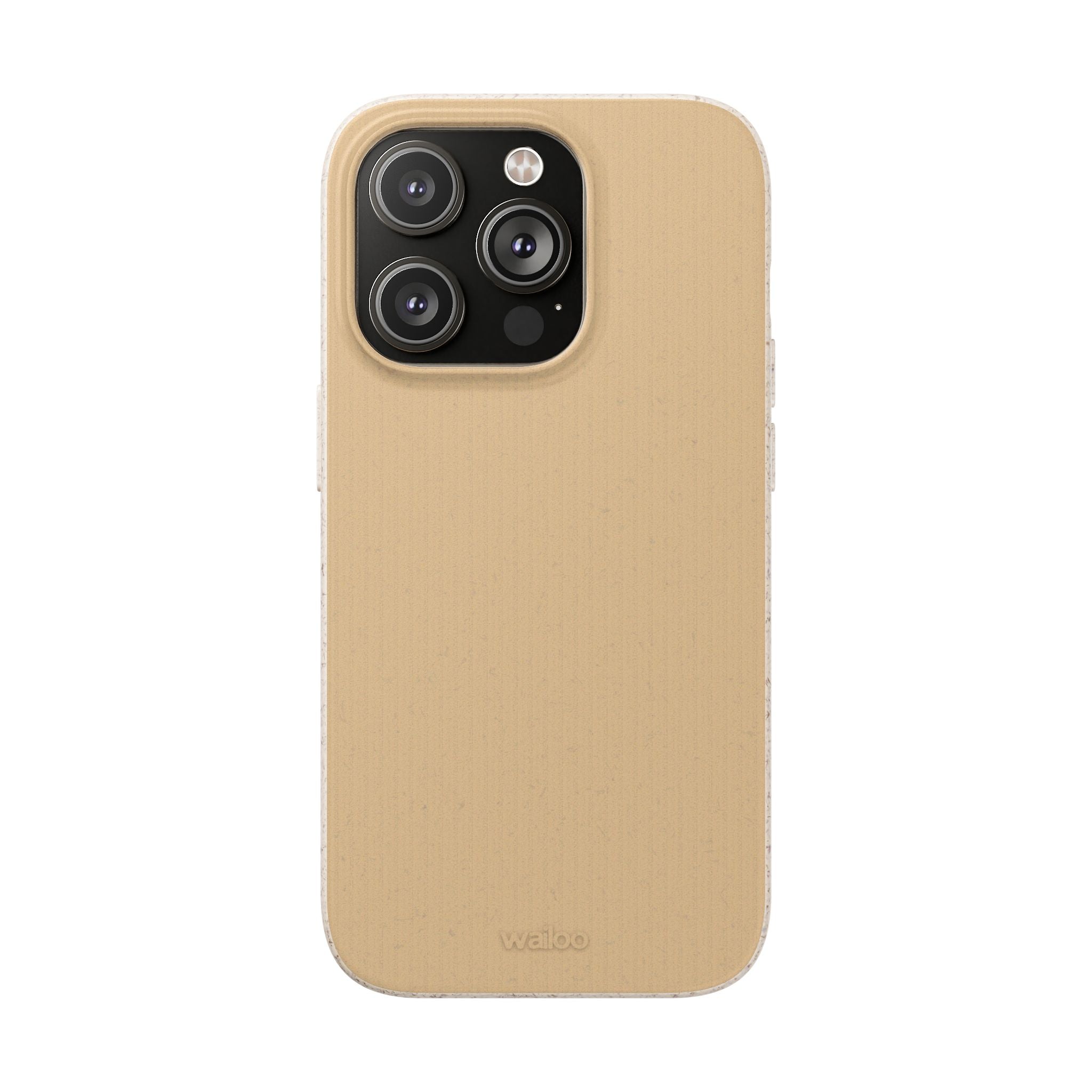 Color Beige mustard - Plastic free phone case for iPhone