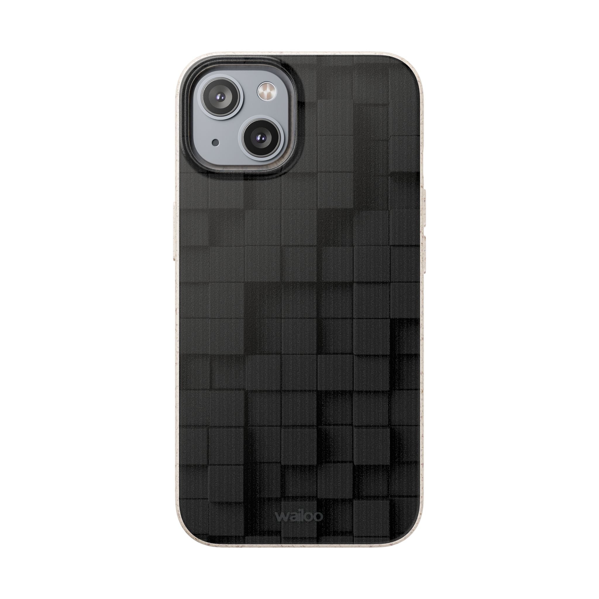 3D Black tiles - Plastic free phone case for iPhone