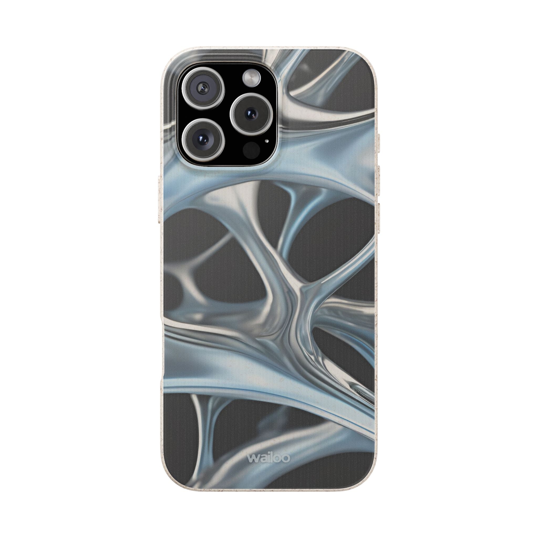 3D Metal matrix - Plastic free  phone case for iPhone