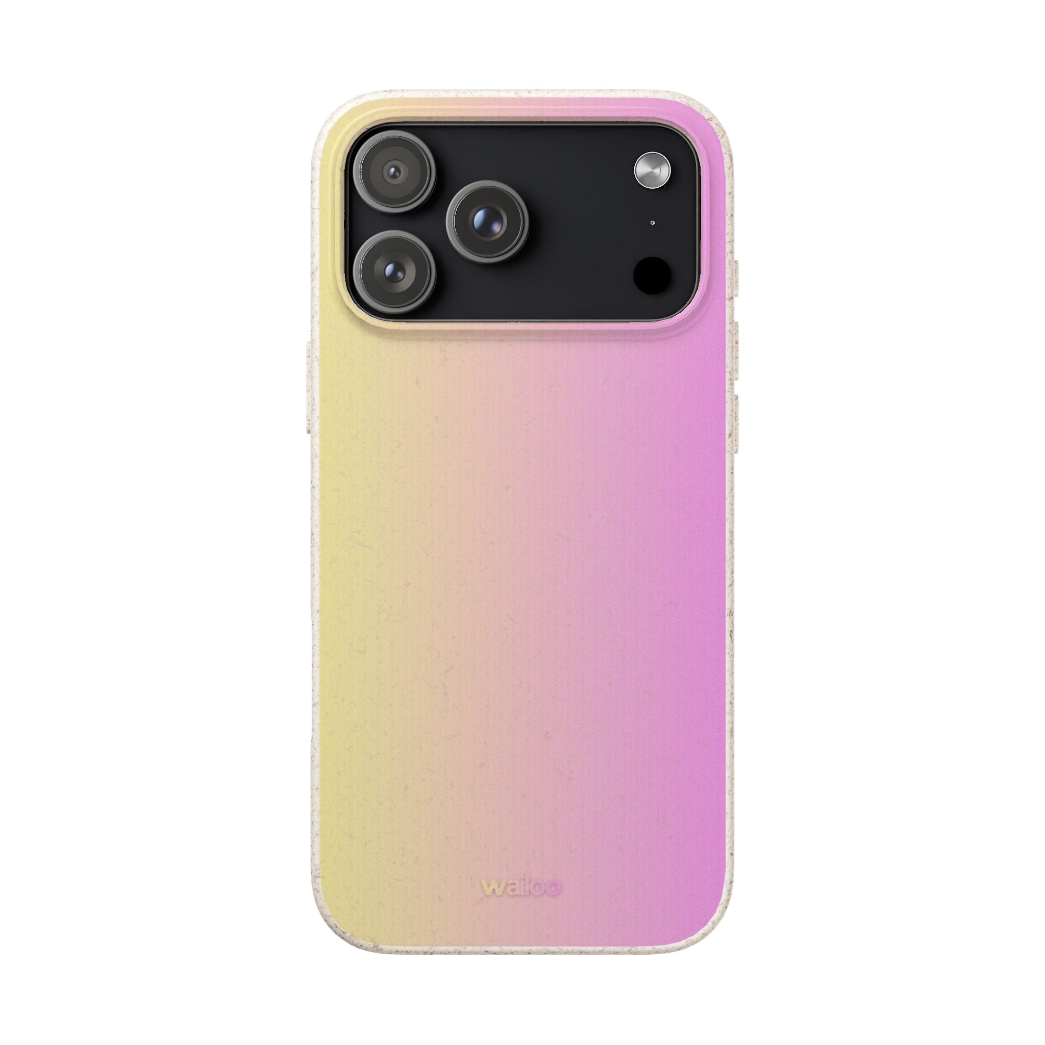 bOmbre Yellow pink gradient - Plastic free phone case for iPhone
