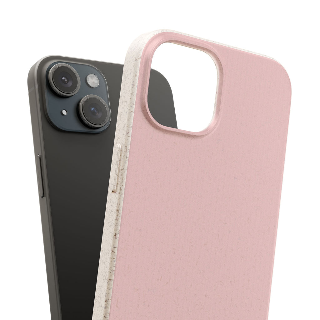 Color Pink dirty light - Plastic free phone case for iPhone