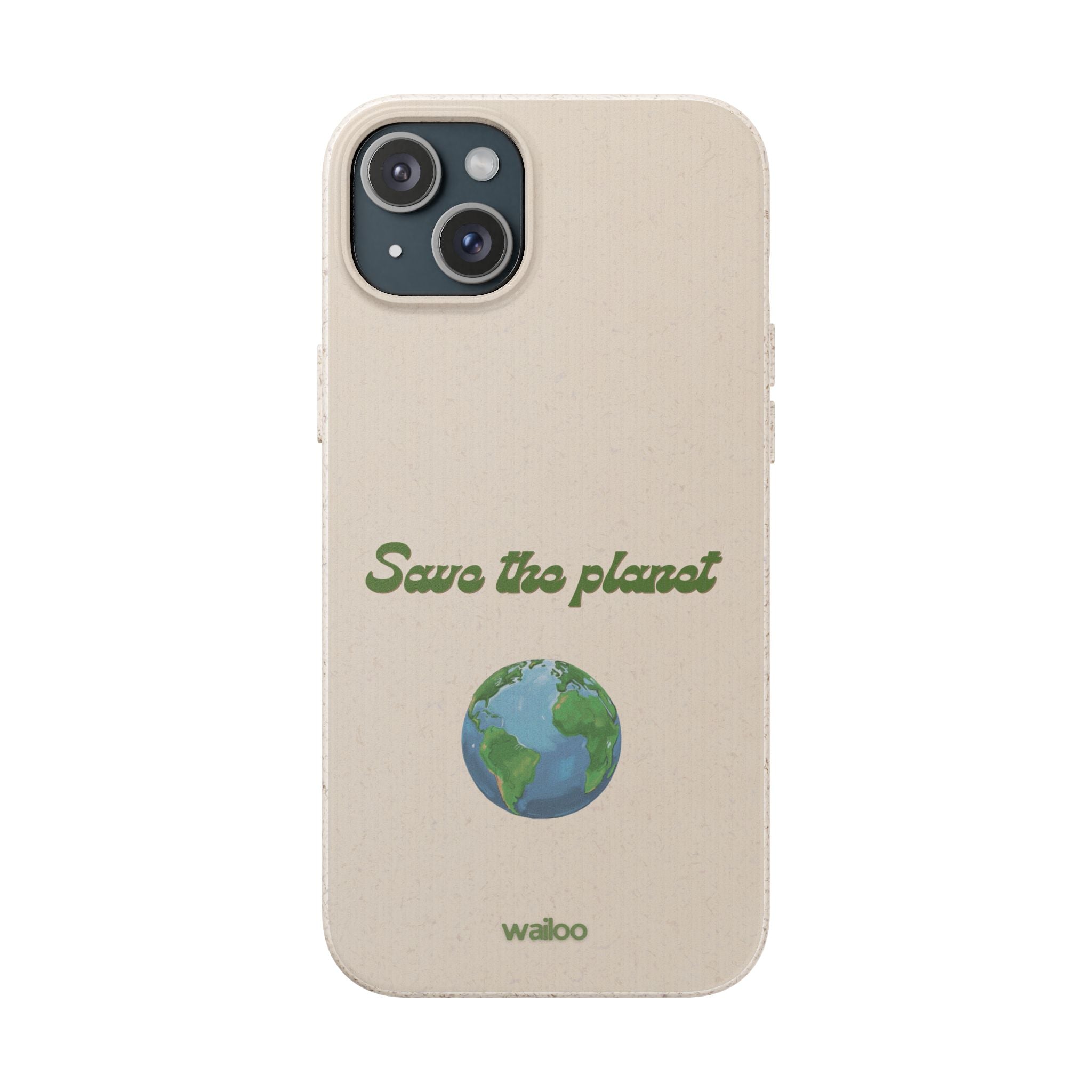 Earth - Save the planet - Plastic free phone case for iPhone