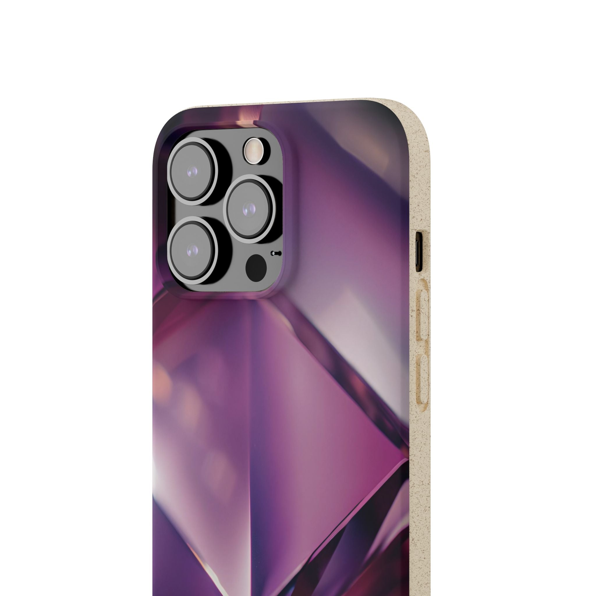 3D Purple - Plastic free phone case for iPhone