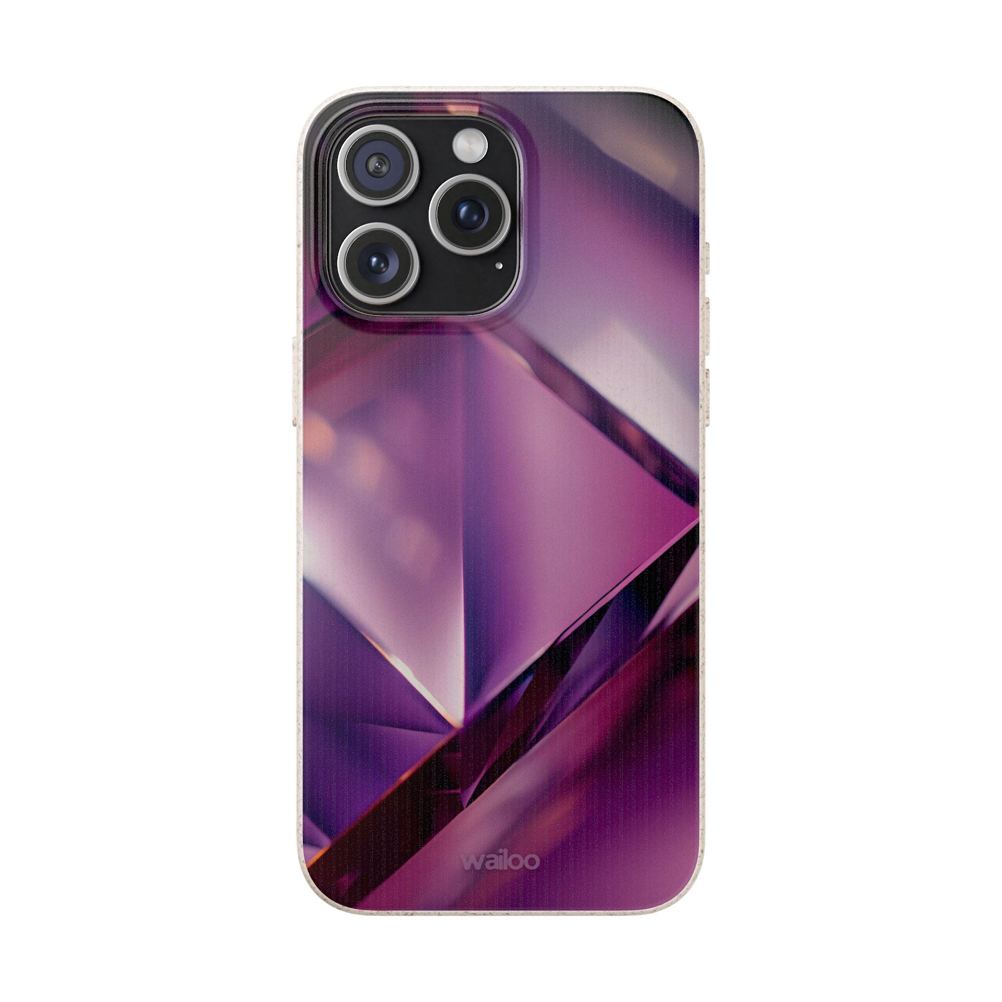 3D Purple - Plastic free phone case for iPhone