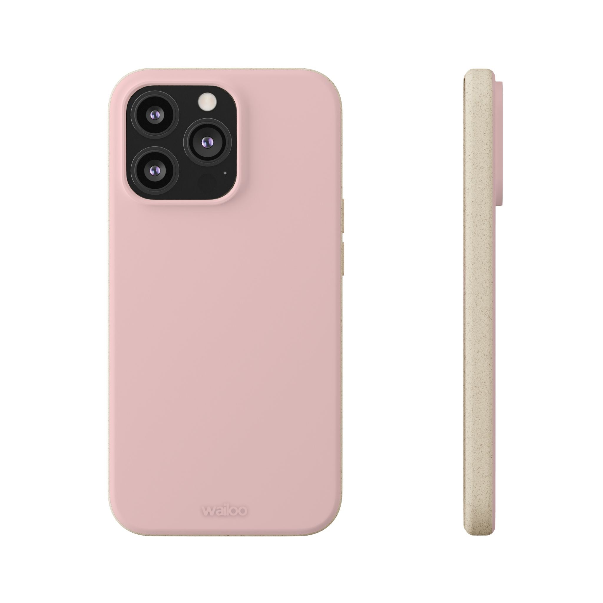 Color Pink dirty light - Plastic free phone case for iPhone
