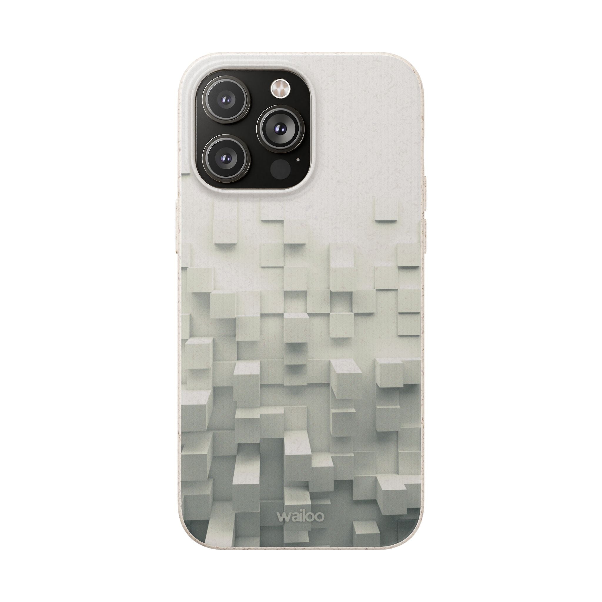 3D White tiles - Plastic free phone case for iPhone