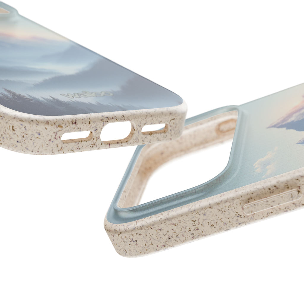 dAI Nature Mountain and valley - Plastic free phone case for iPhone