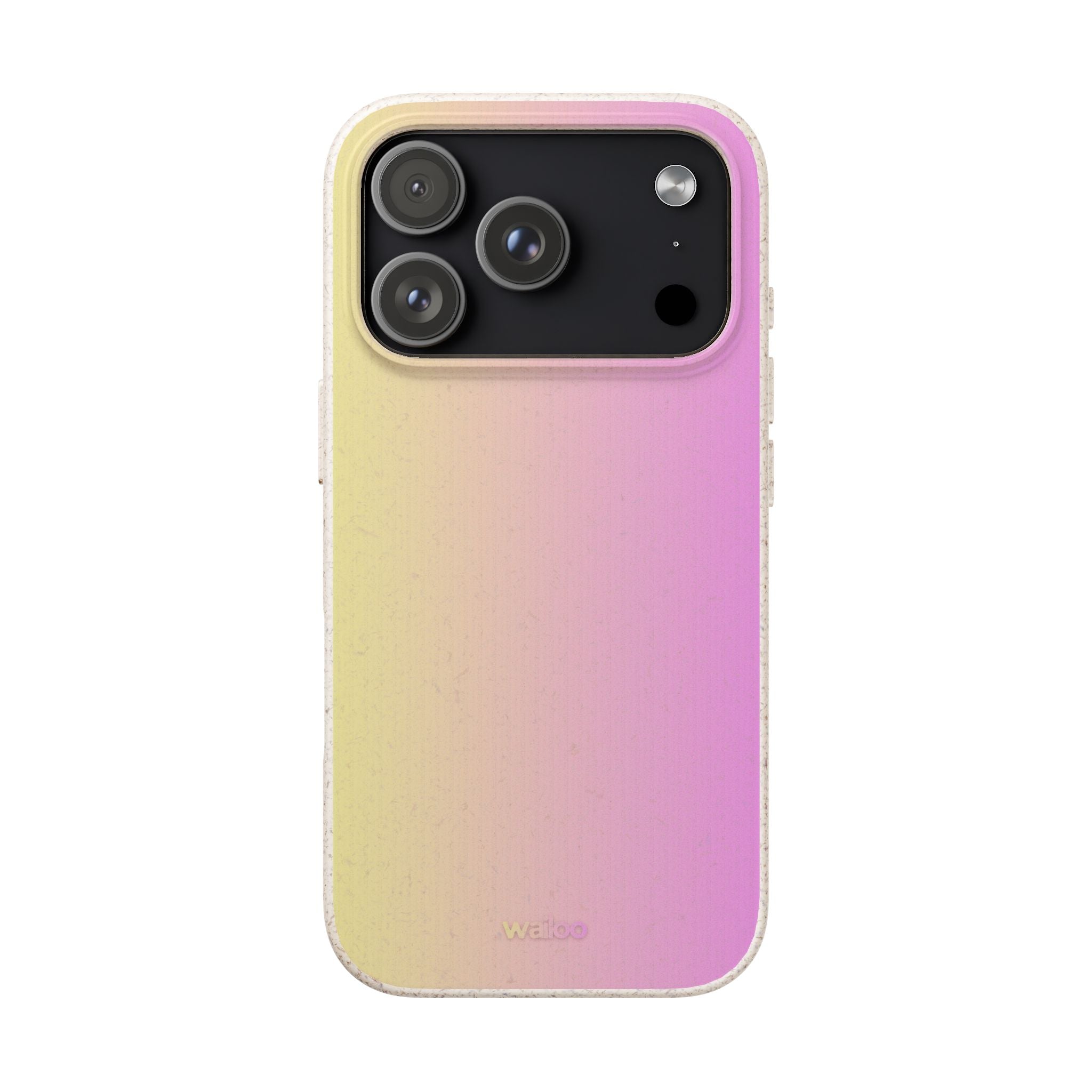 bOmbre Yellow pink gradient - Plastic free phone case for iPhone