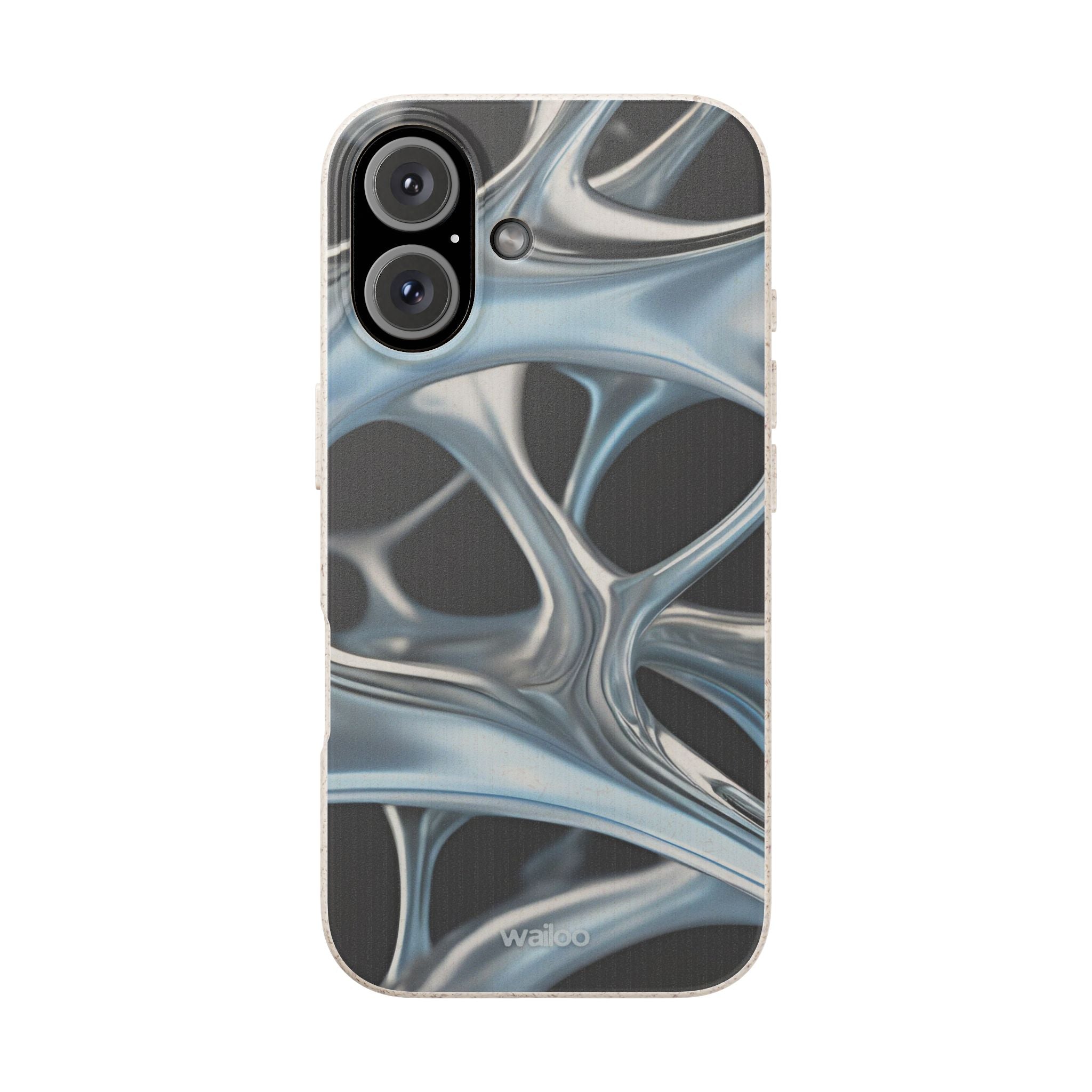3D Metal matrix - Plastic free  phone case for iPhone