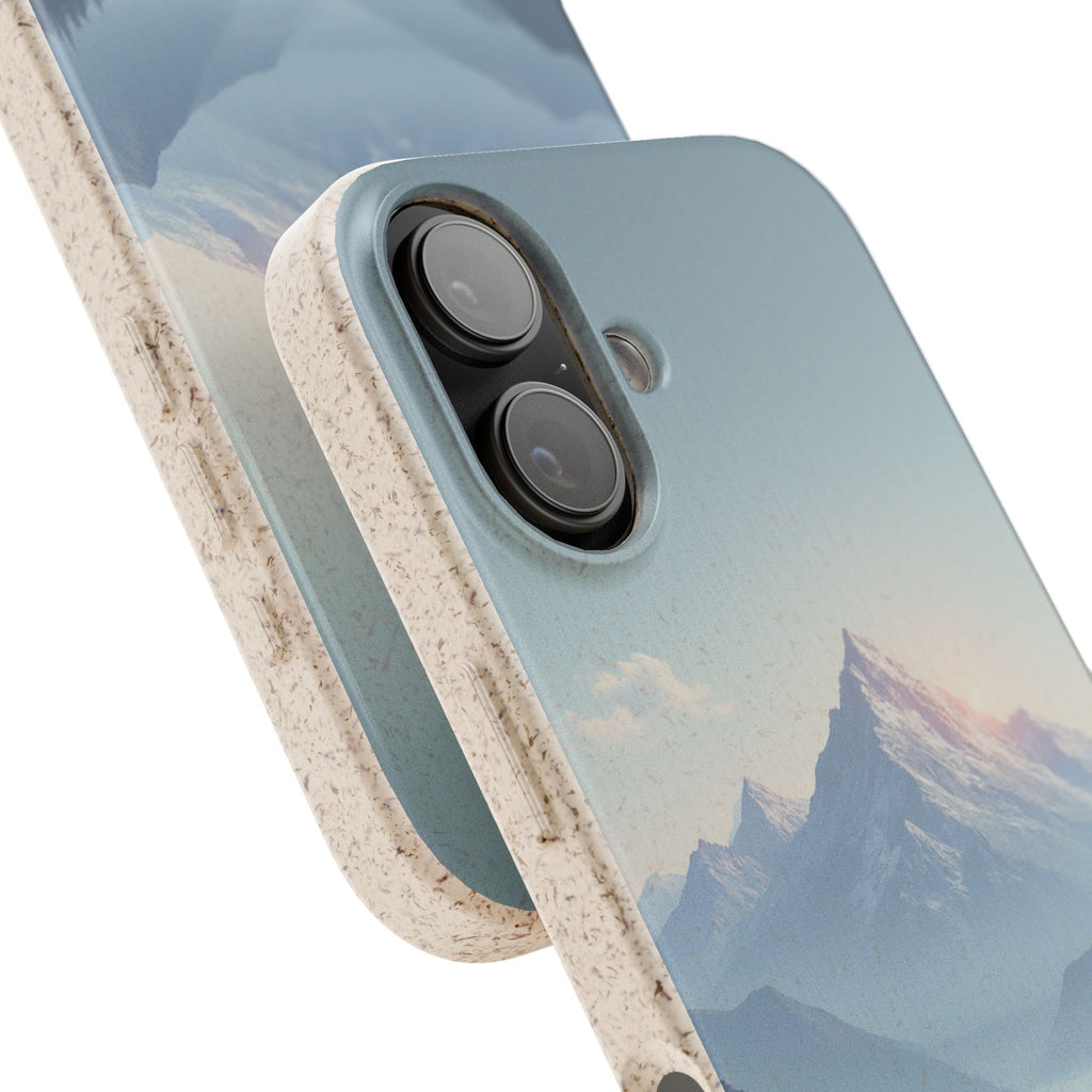 dAI Nature Mountain and valley - Plastic free phone case for iPhone