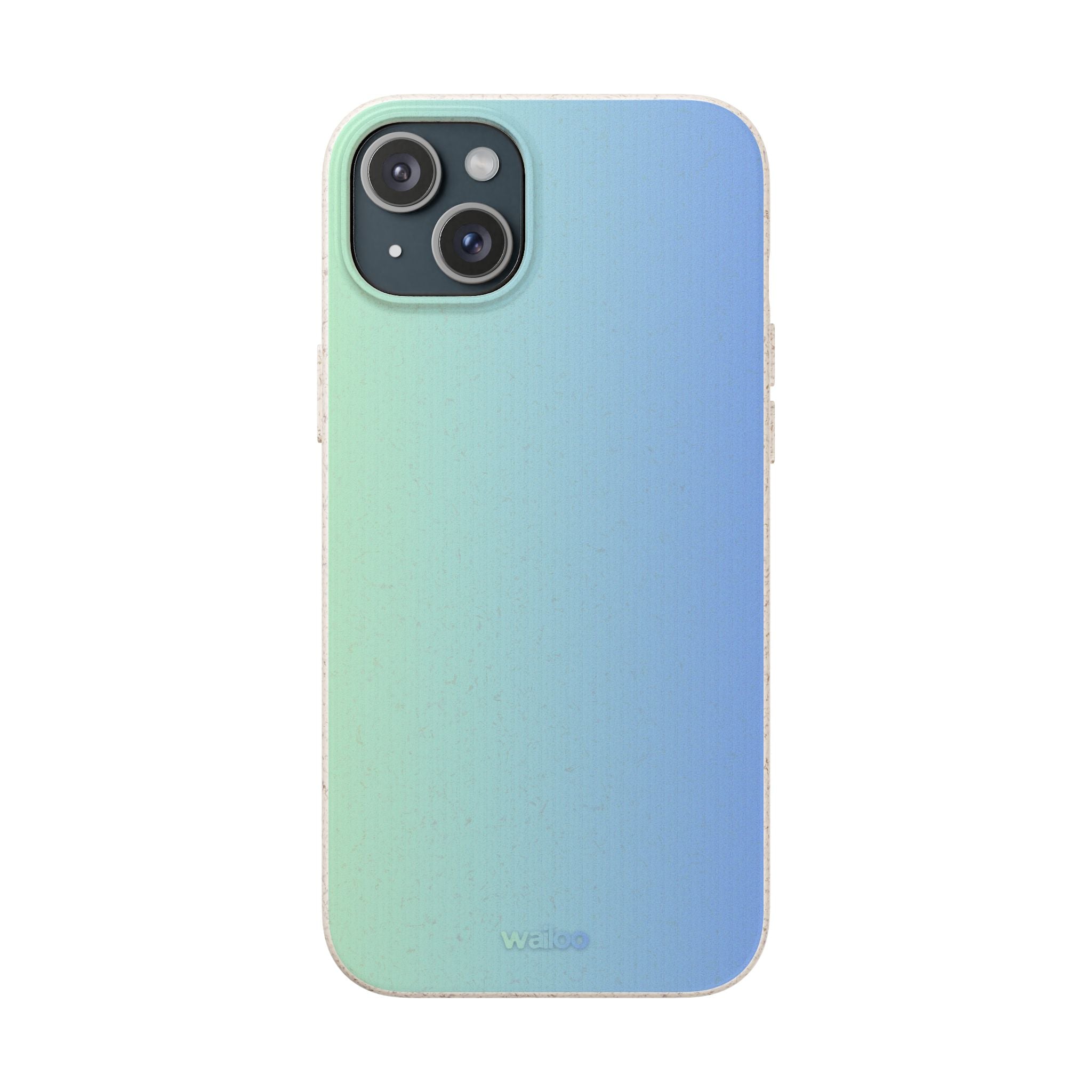 bOmbre Turquoise blue gradient - Plastic free phone case for iPhone
