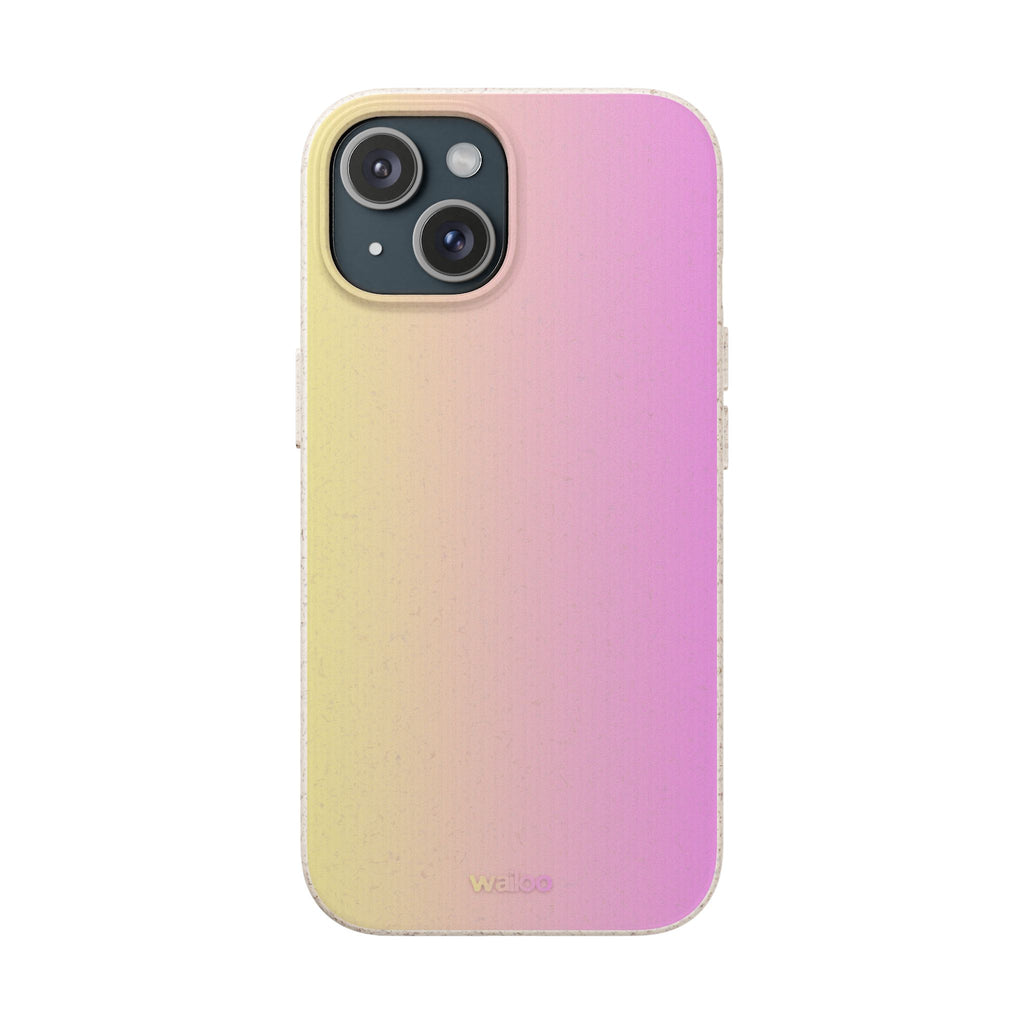 bOmbre Yellow pink gradient - Plastic free phone case for iPhone