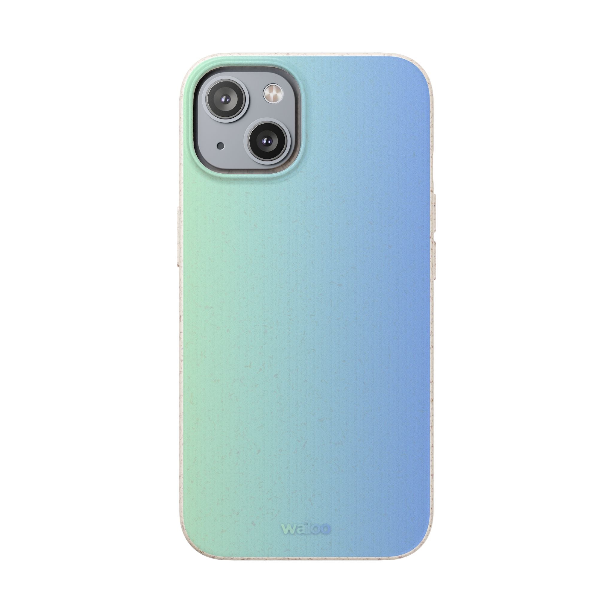 bOmbre Turquoise blue gradient - Plastic free phone case for iPhone