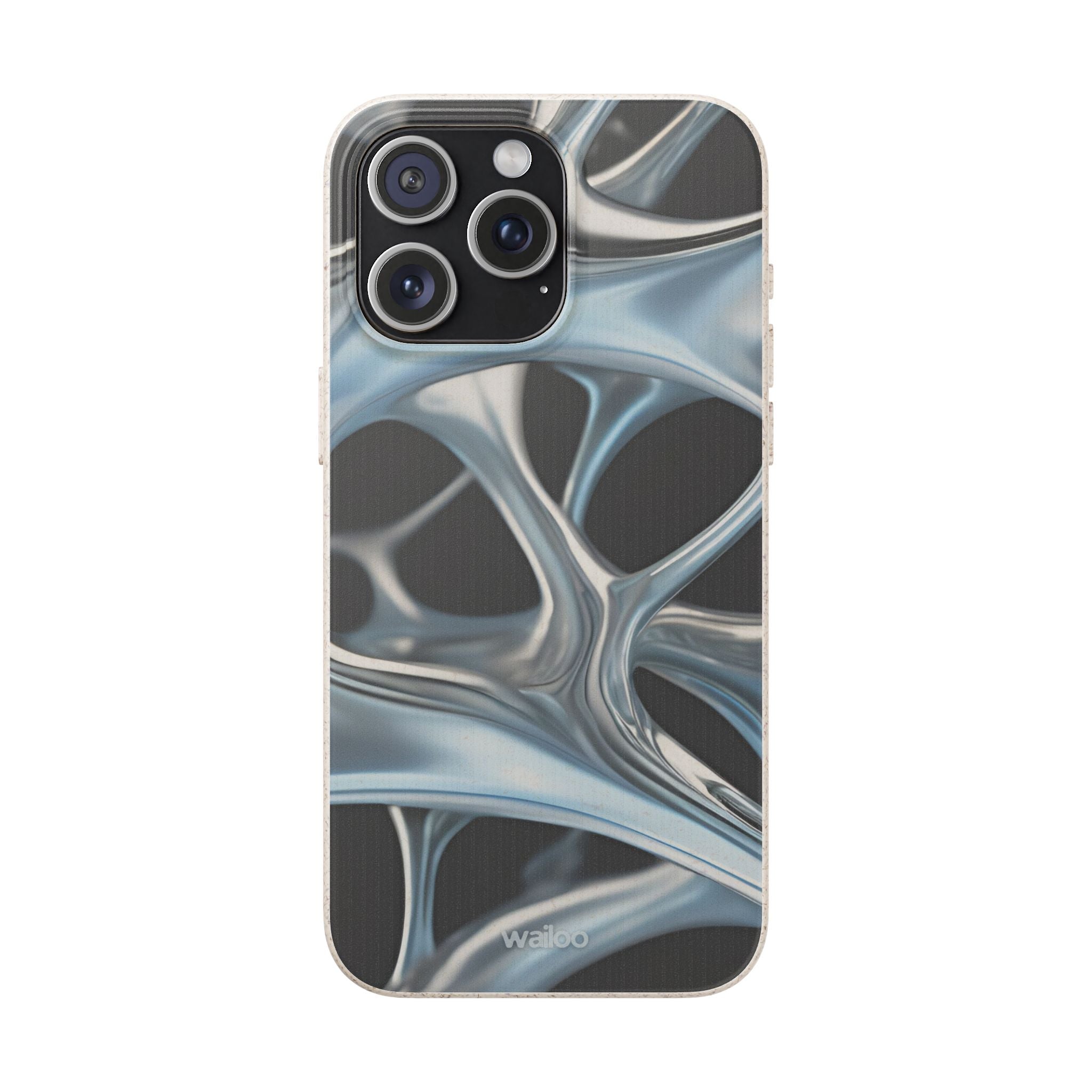 3D Metal matrix - Plastic free  phone case for iPhone
