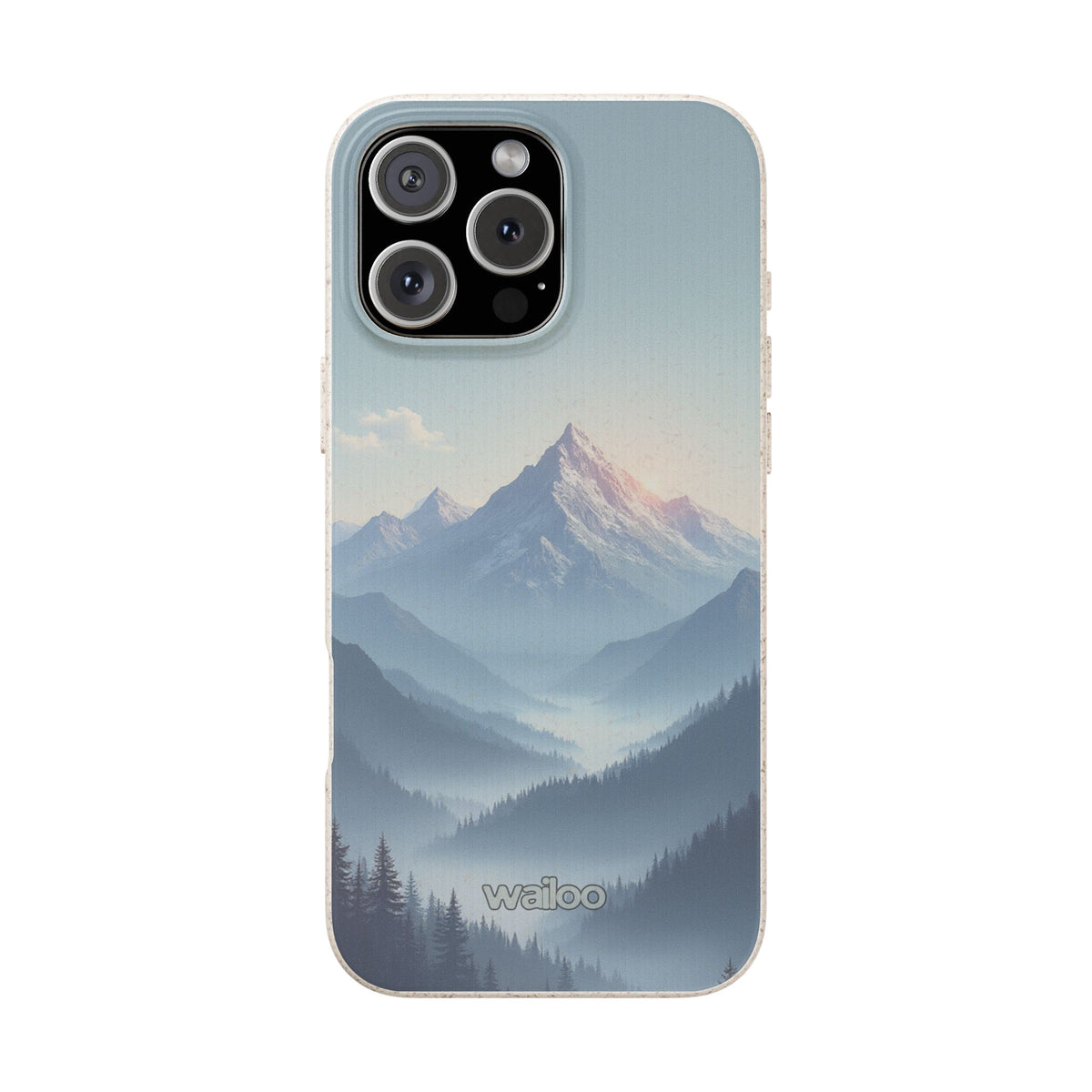 dAI Nature Mountain and valley - Plastic free phone case for iPhone