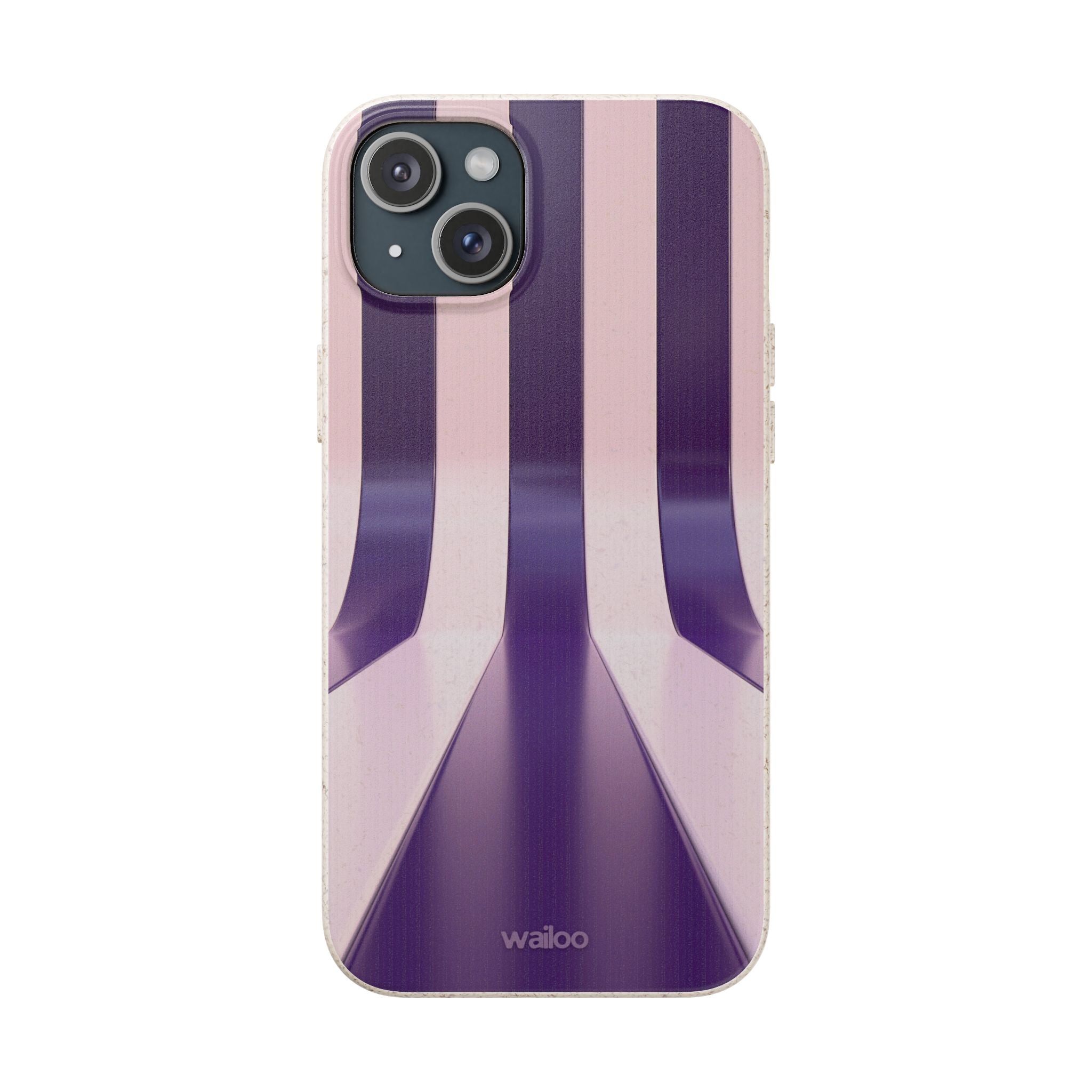 3D Purple stripes - Plastic free phone case for iPhone