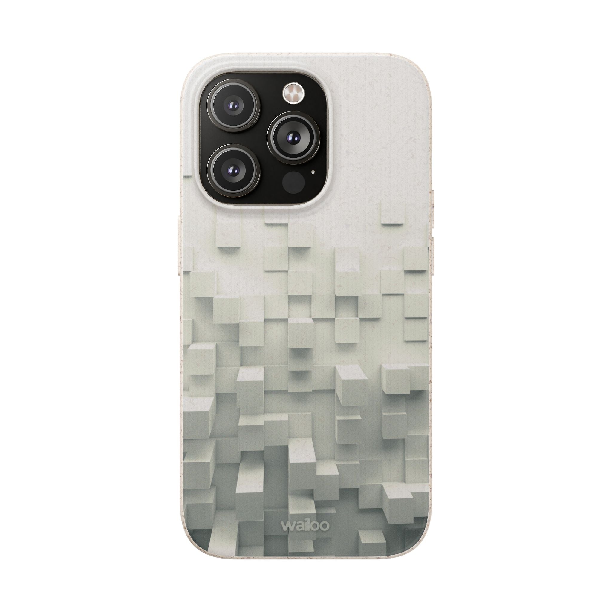 3D White tiles - Plastic free phone case for iPhone