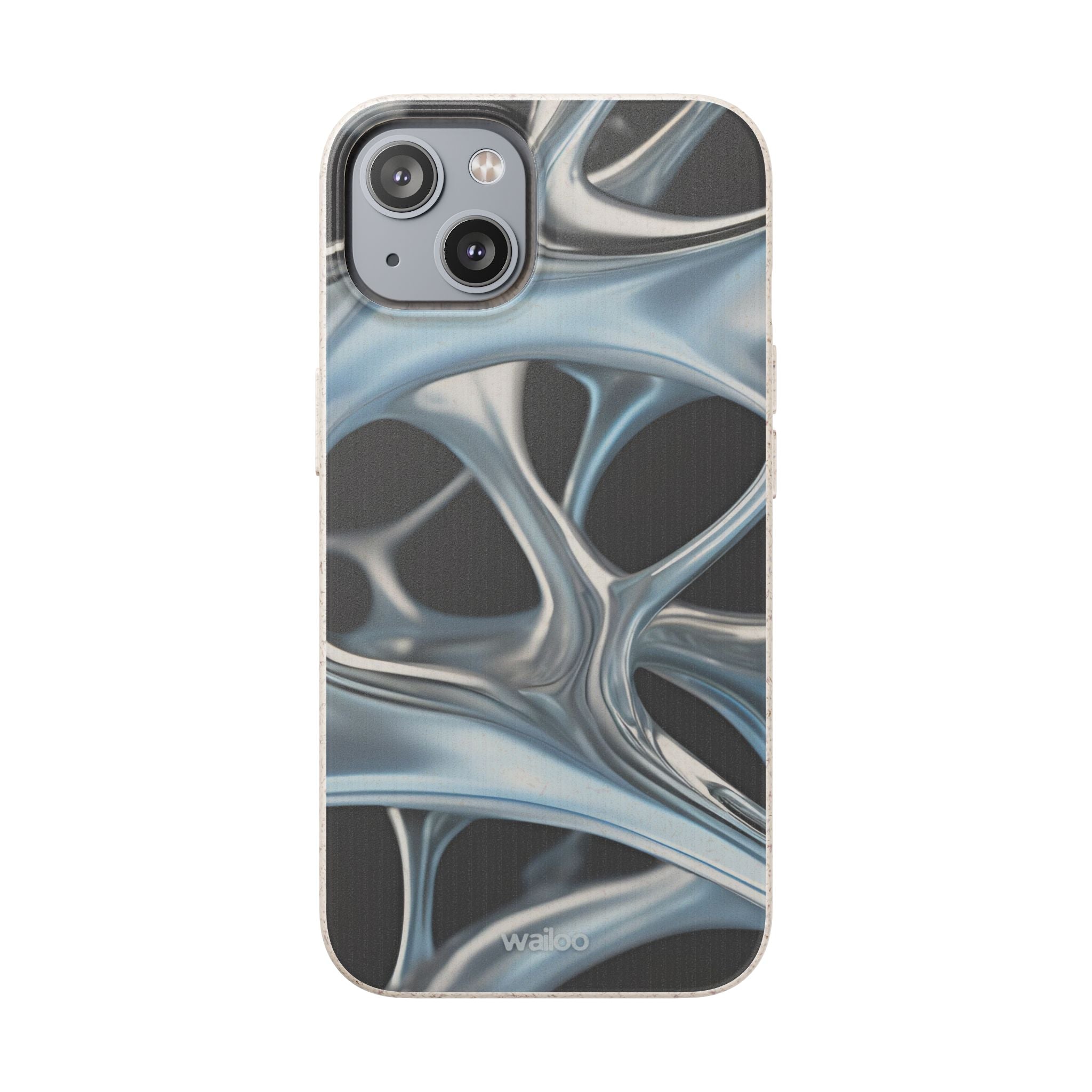 3D Metal matrix - Plastic free  phone case for iPhone