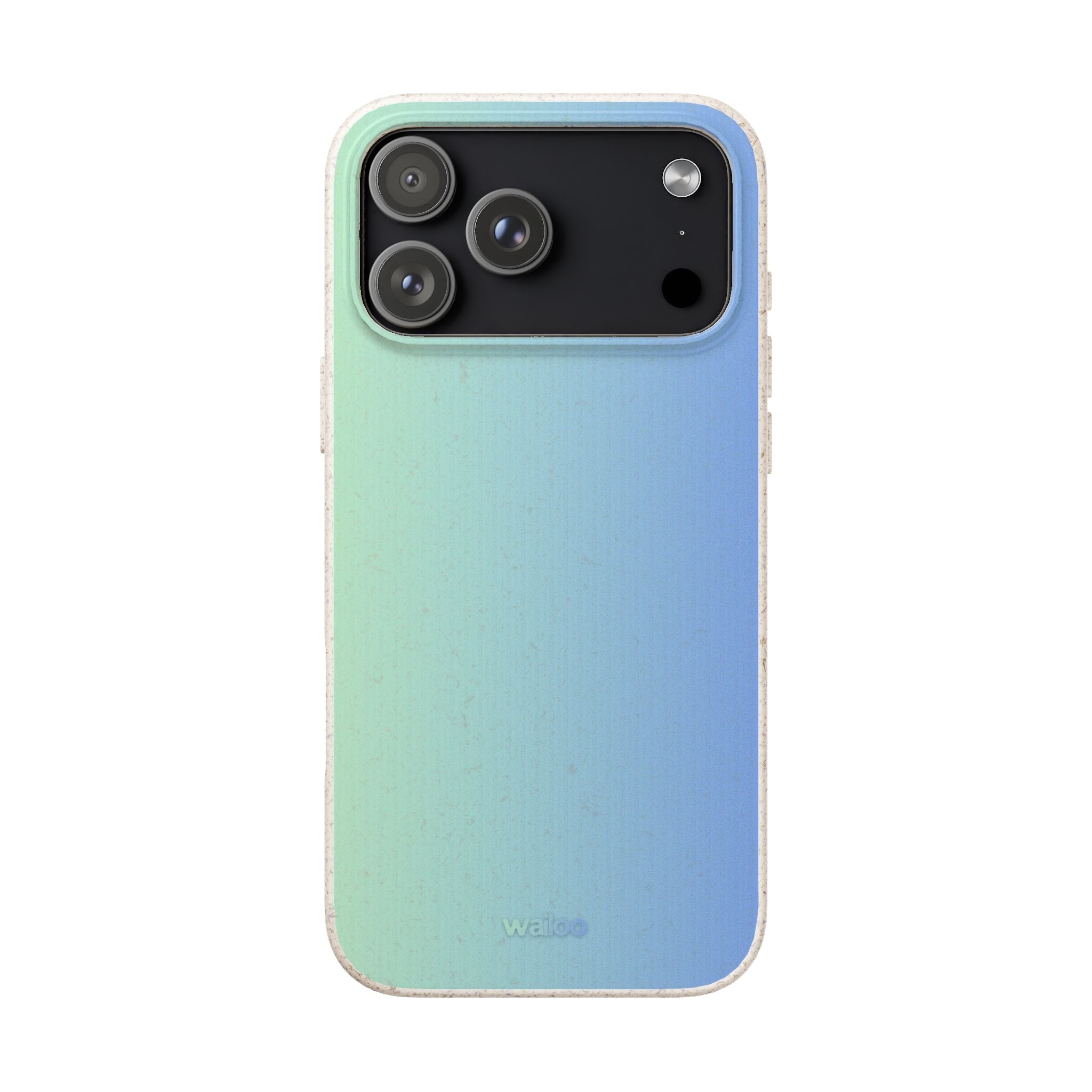 bOmbre Turquoise blue gradient - Plastic free phone case for iPhone