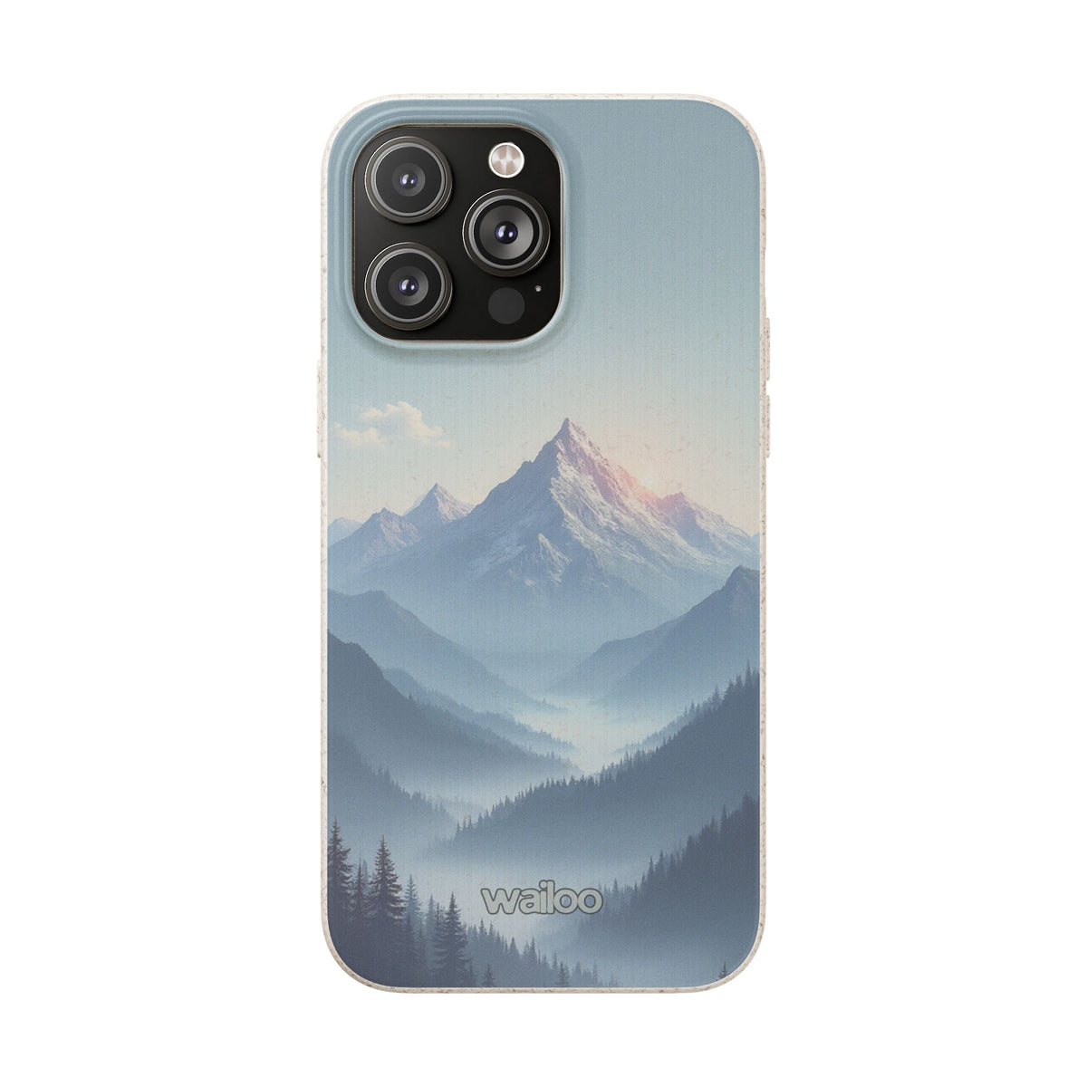dAI Nature Mountain and valley - Plastic free phone case for iPhone