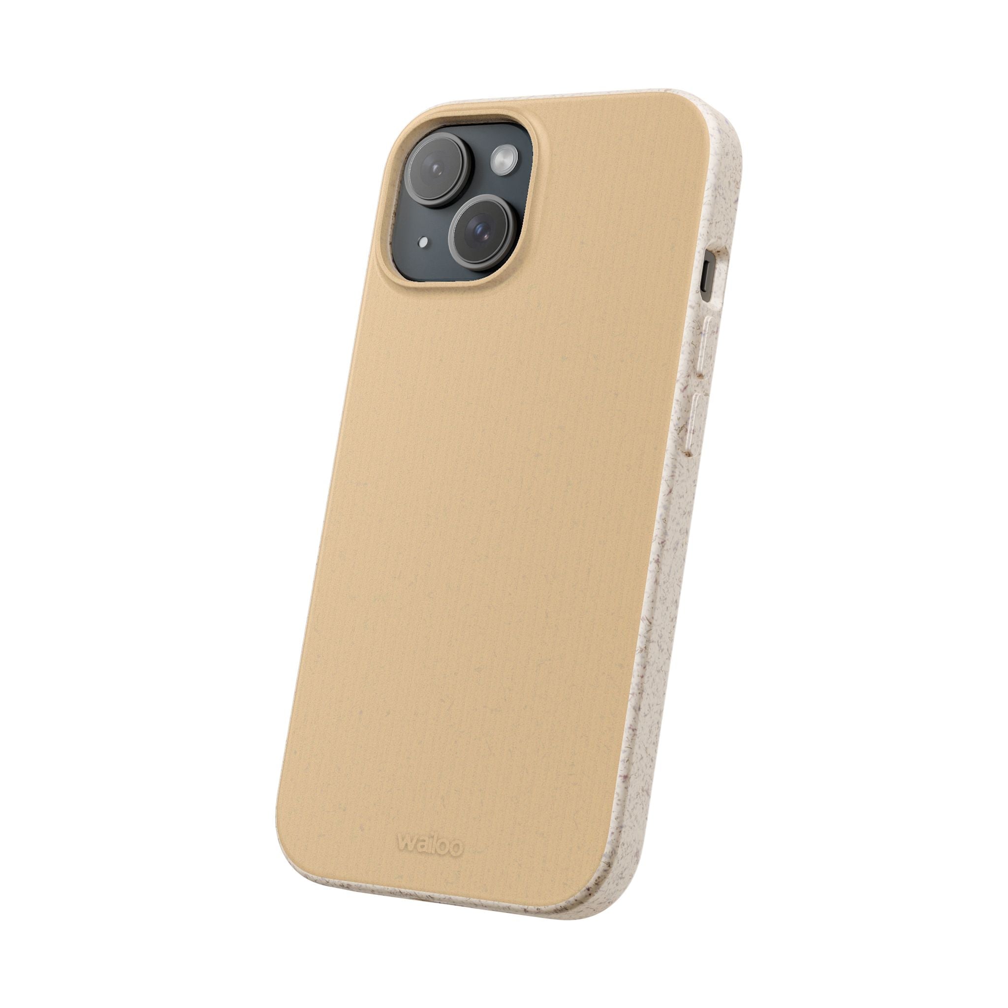 Color Beige mustard - Plastic free phone case for iPhone
