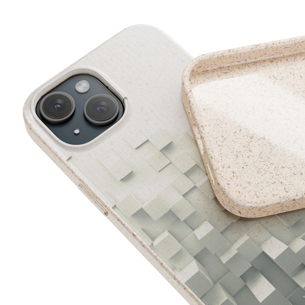 3D White tiles - Plastic free phone case for iPhone